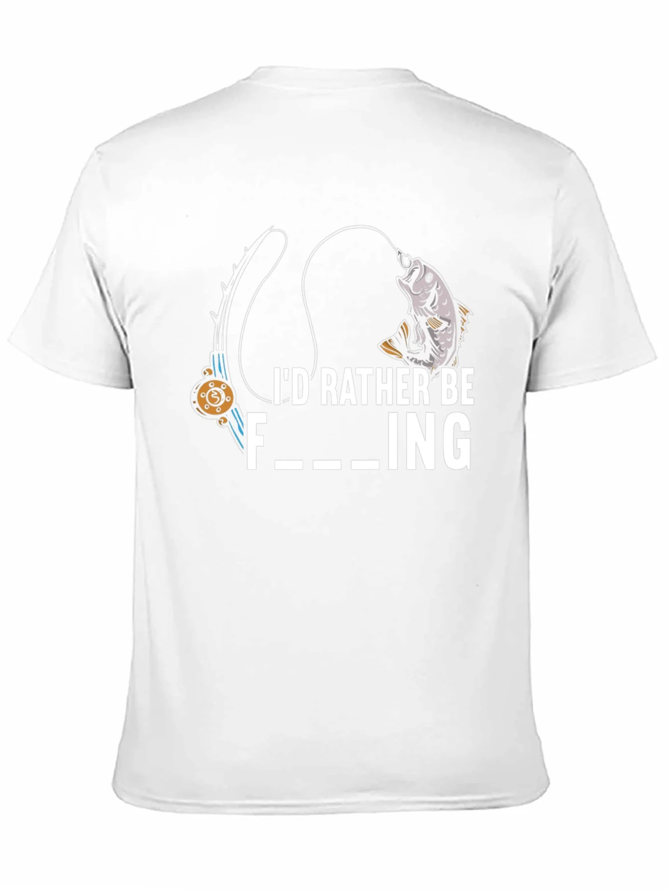 Rebbecca Id Rather Be Fishing Graphic T-Shirt