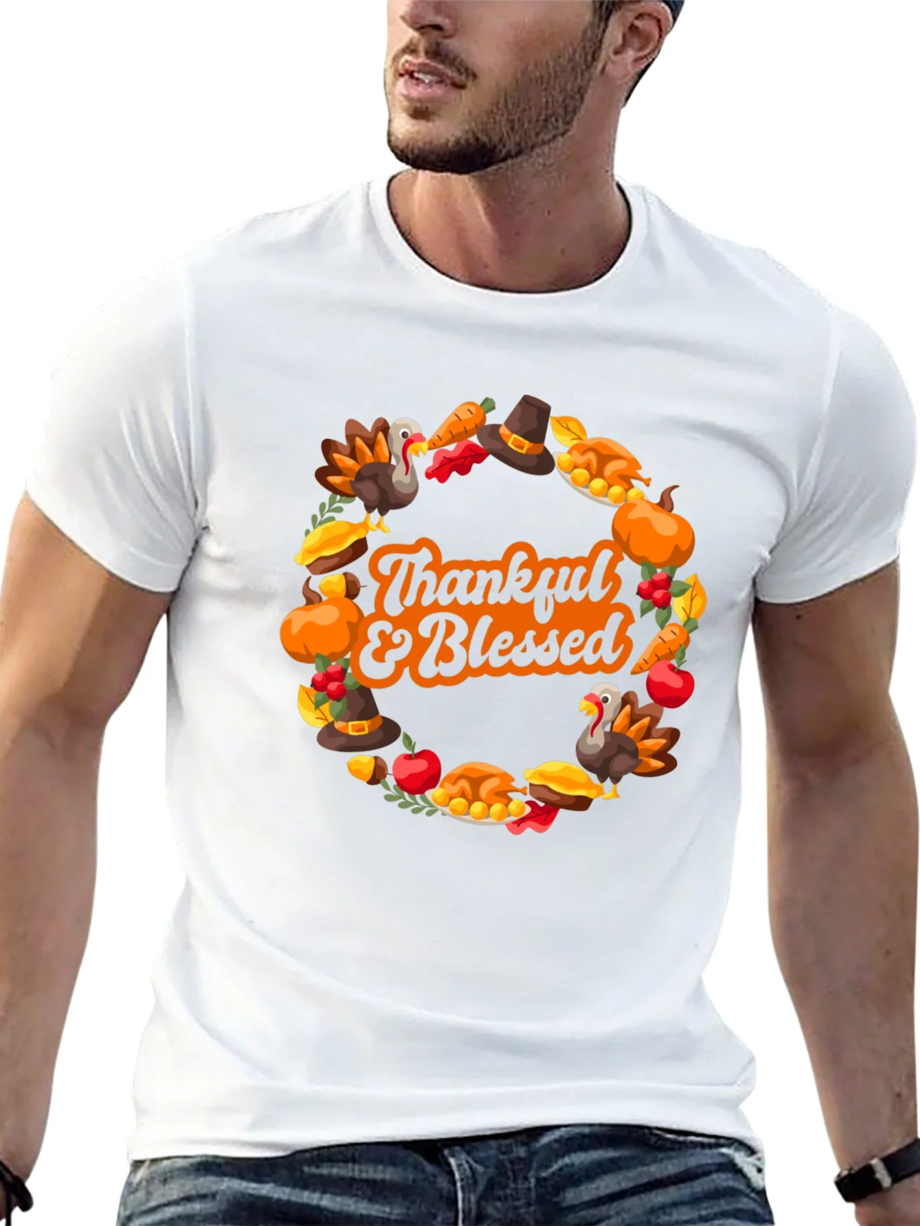 Rebbecca Thankful & Blessed Thanksgiving T-Shirt