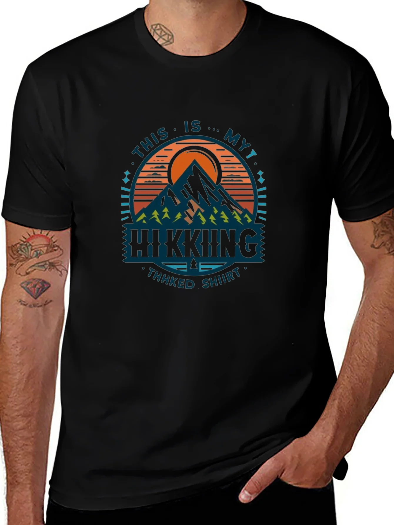 Rebbecca Hiking Graphic T-Shirt - Thhked Shiirt