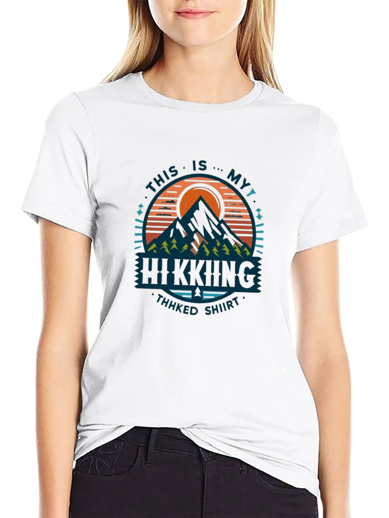Rebbecca Hiking Graphic T-Shirt - Thhked Shiirt