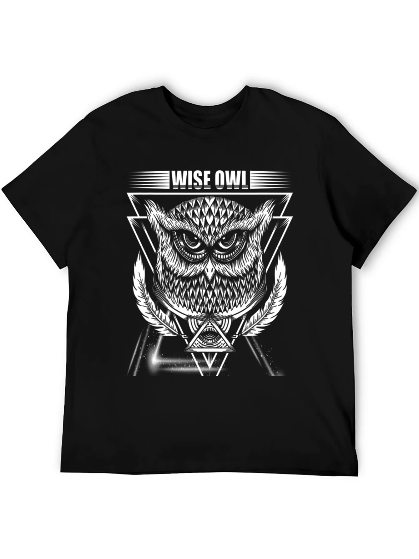 Camiseta Hombre Negra Dise?o B¨²ho Sabio