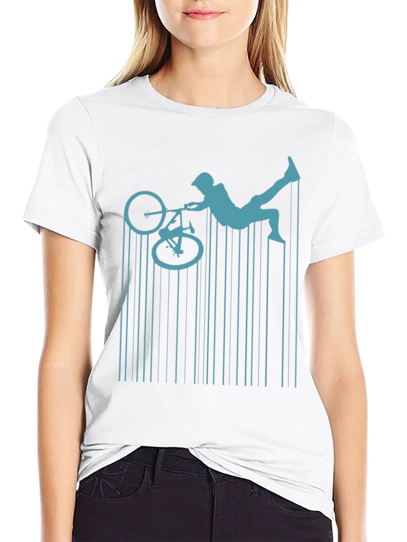 Rebbecca BMX Rider Graphic Tee - Mens Black T-Shirt