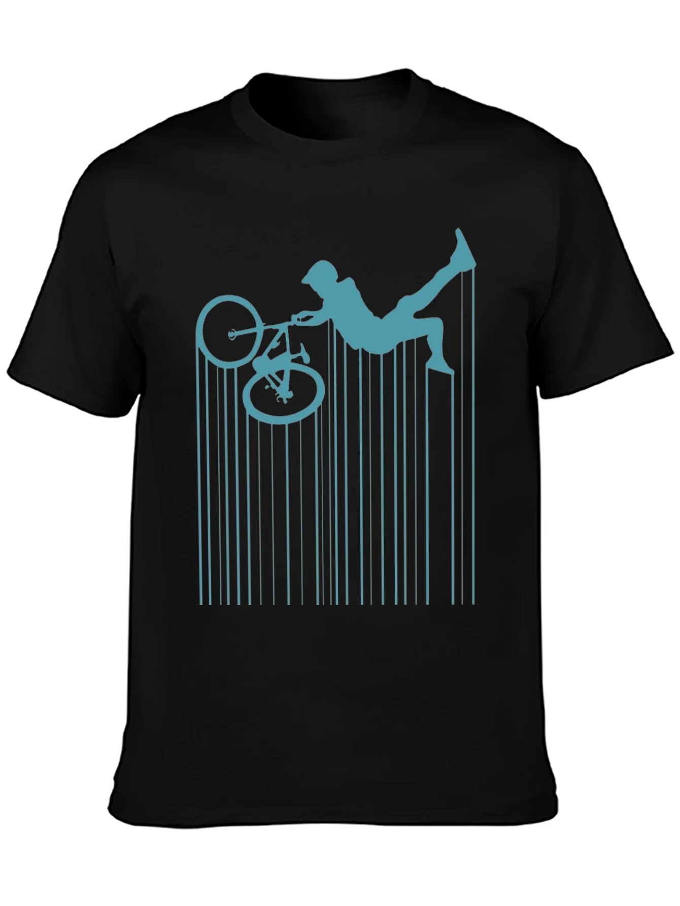 Rebbecca BMX Rider Graphic Tee - Mens Black T-Shirt