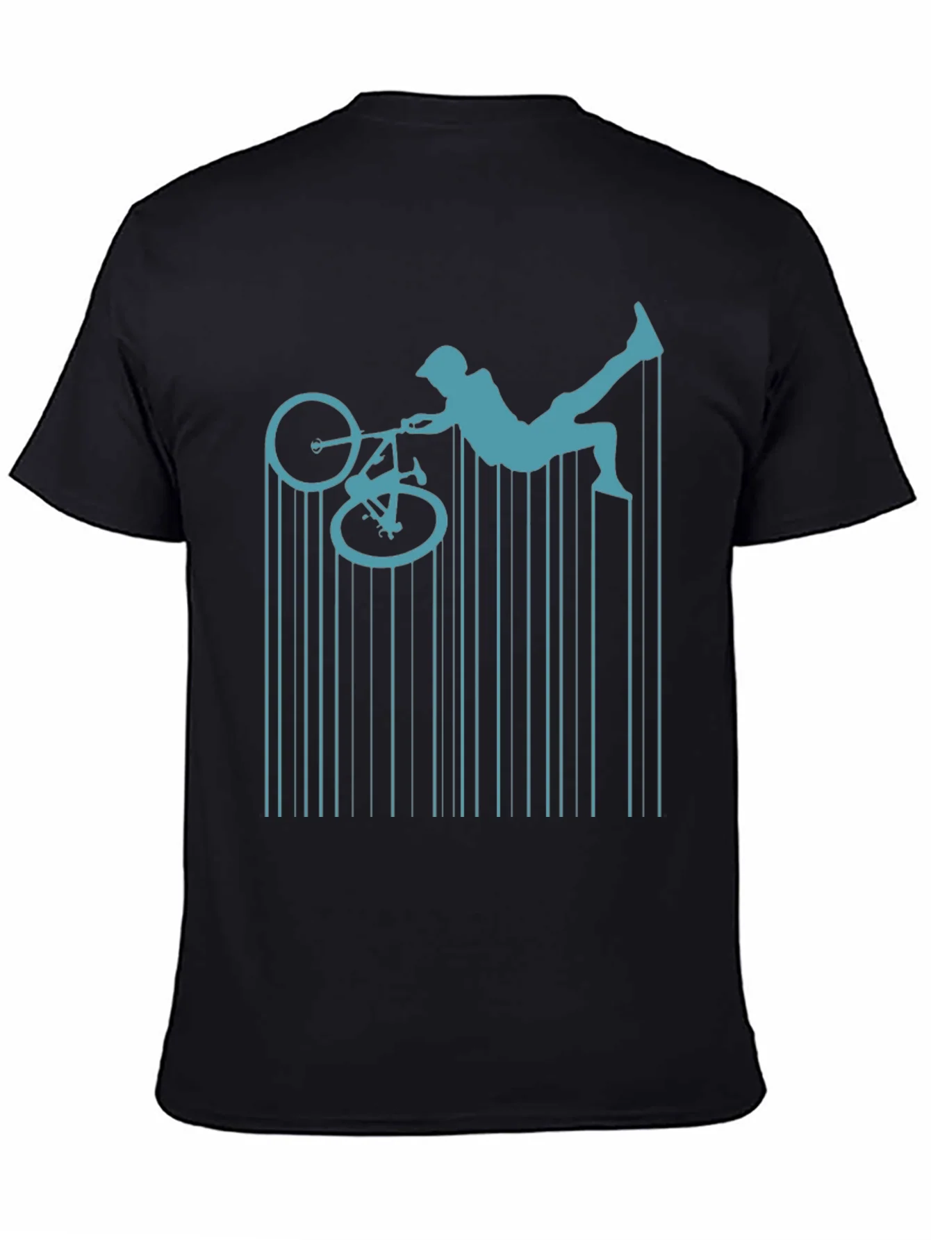 Rebbecca BMX Rider Graphic Tee - Mens Black T-Shirt