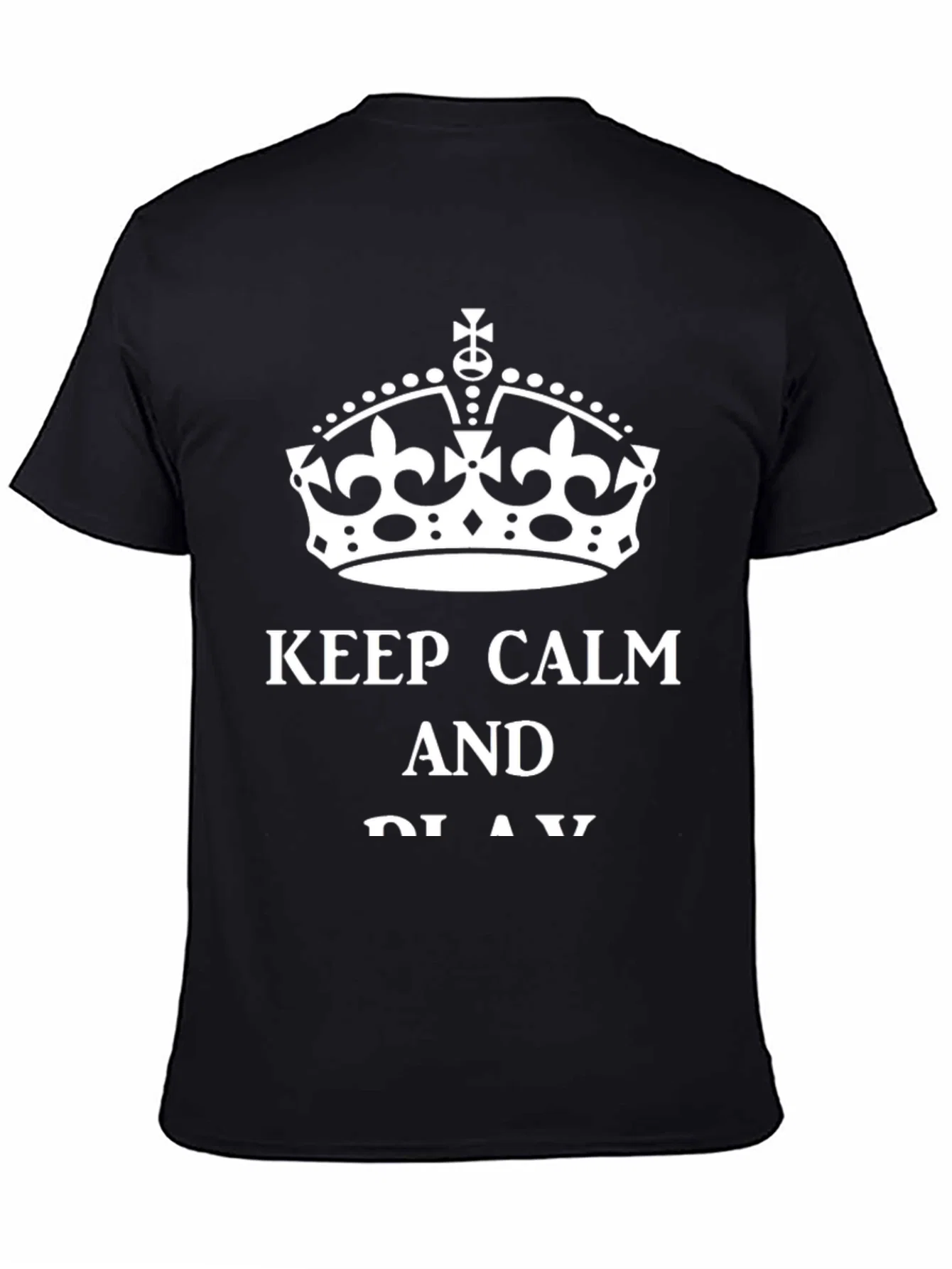 Rebbecca Keep Calm Crown Graphic Tee - Black