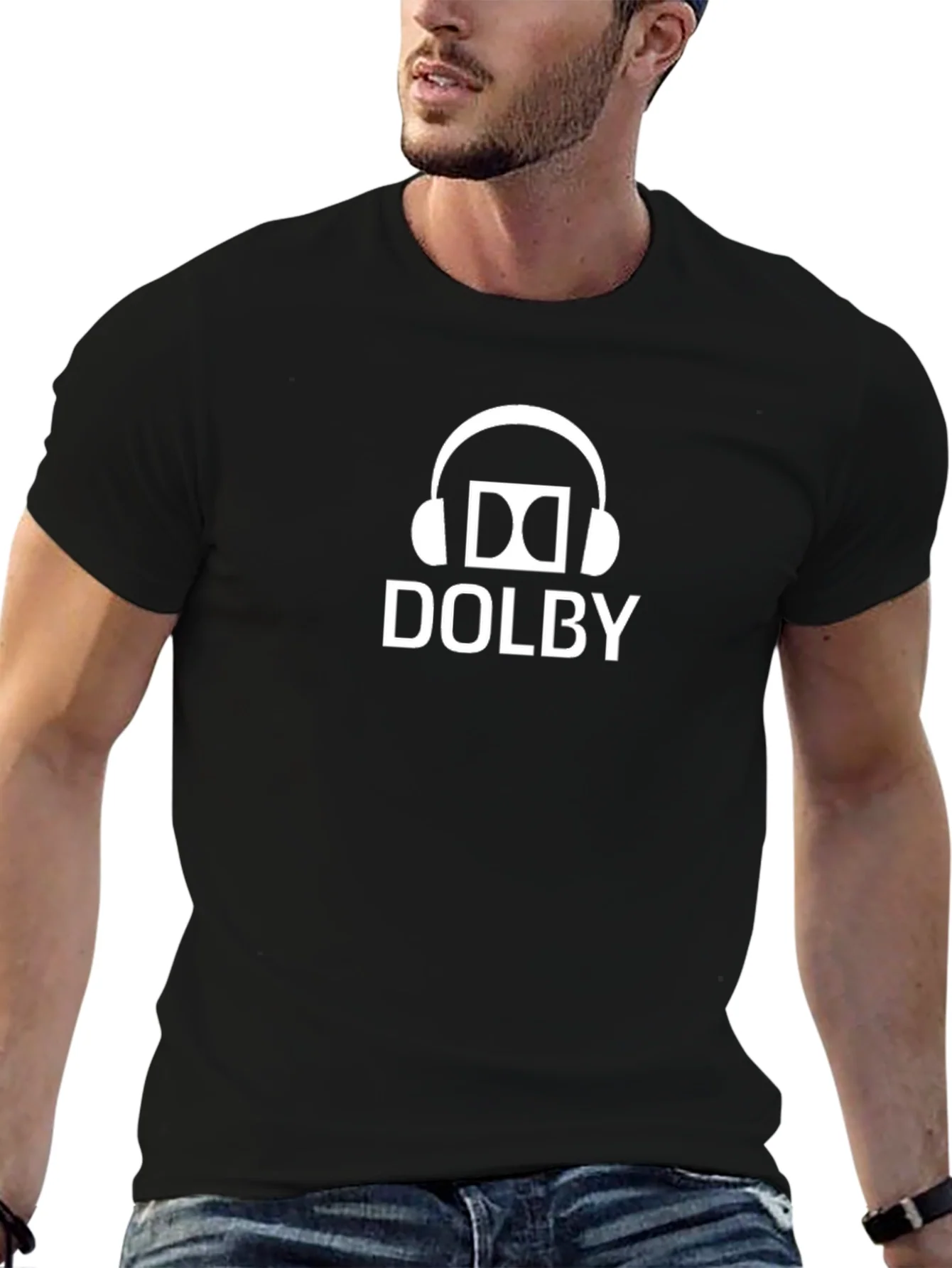 Camiseta Negra Dolby - Audio de Calidad