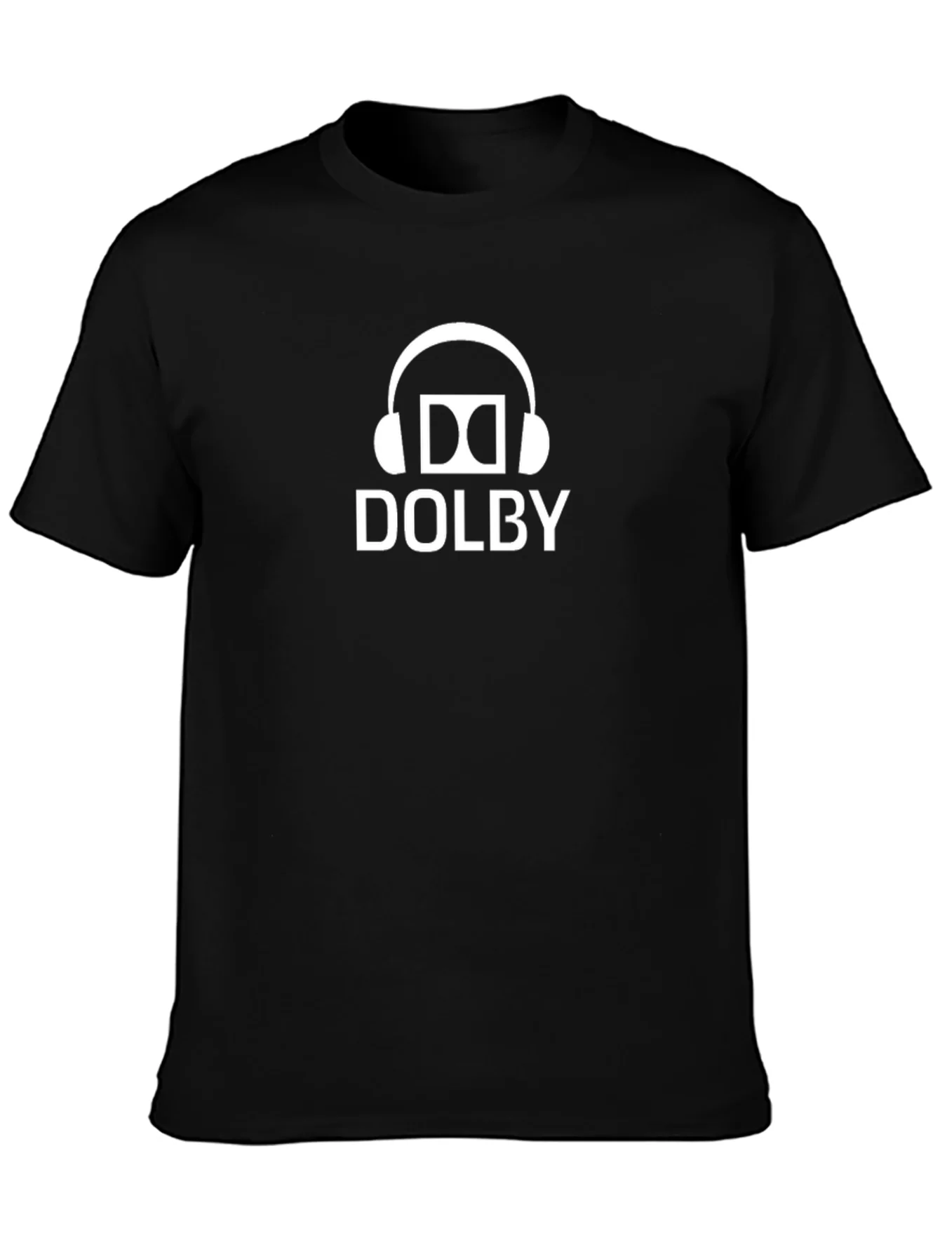 Camiseta Negra Dolby - Audio de Calidad