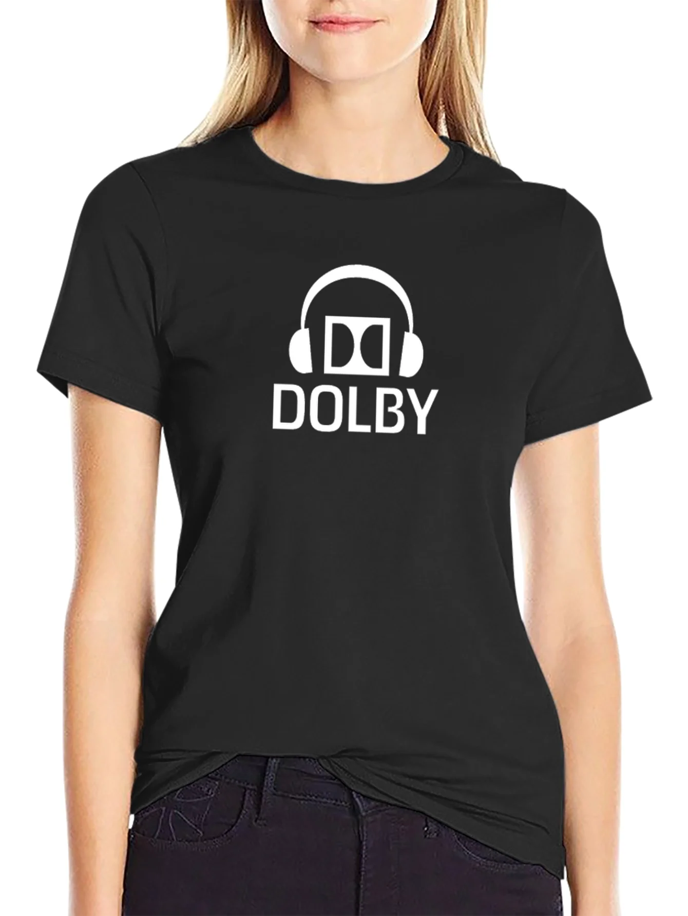 Camiseta Negra Dolby - Audio de Calidad