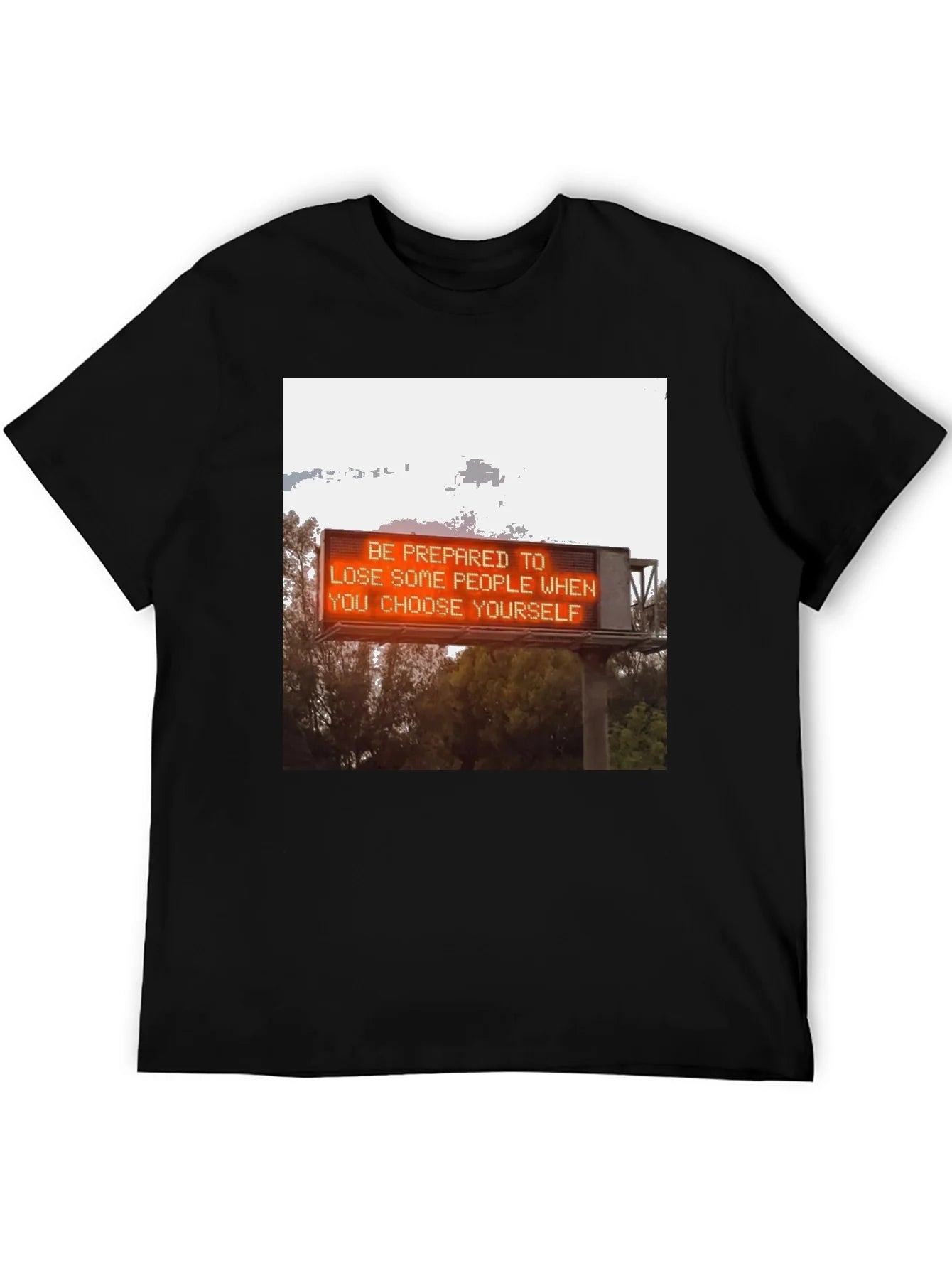 Camiseta Negra con Mensaje Motivacional