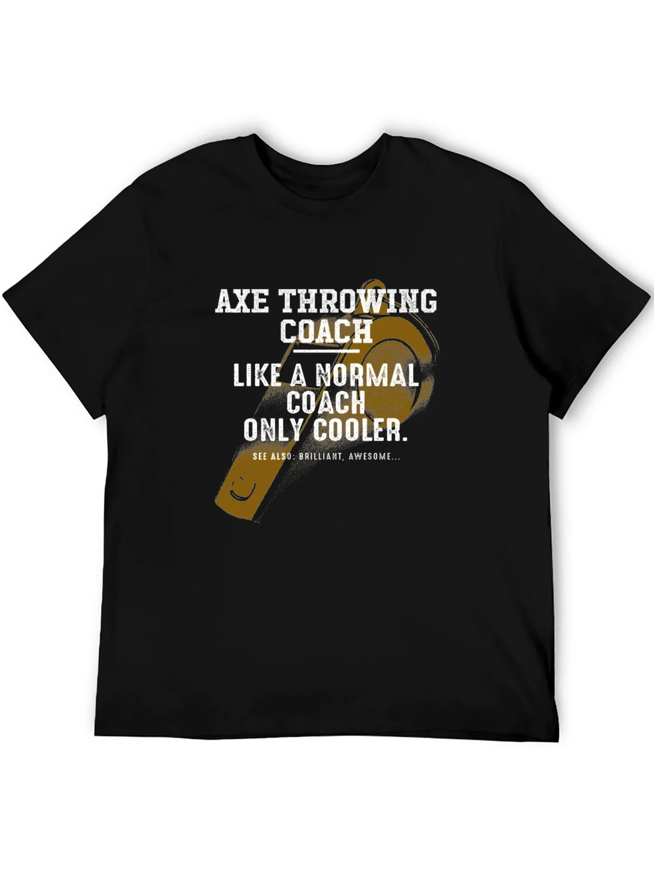 Camiseta Negra para Entrenador de Lanzamiento de Hachas