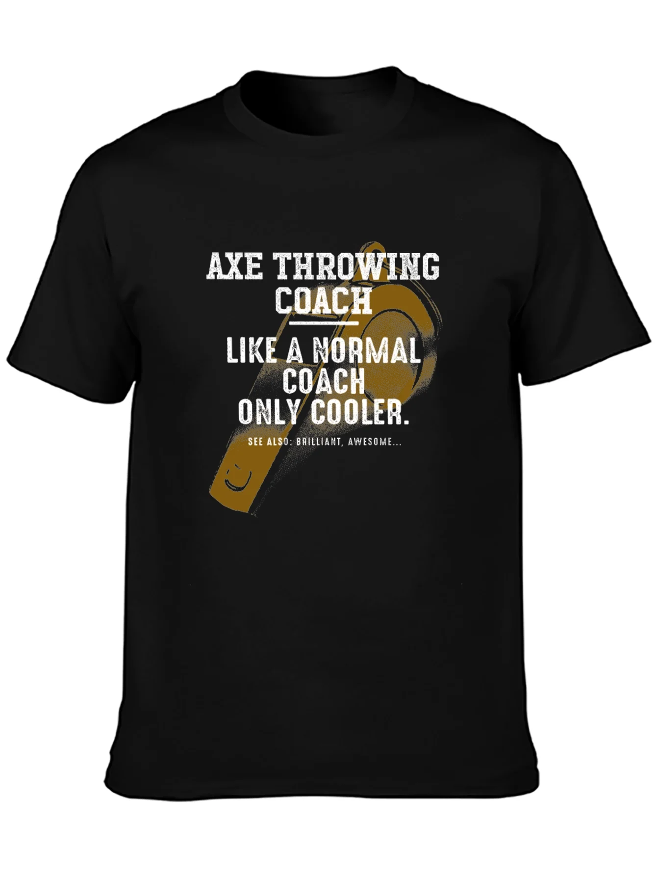 Camiseta Negra para Entrenador de Lanzamiento de Hachas