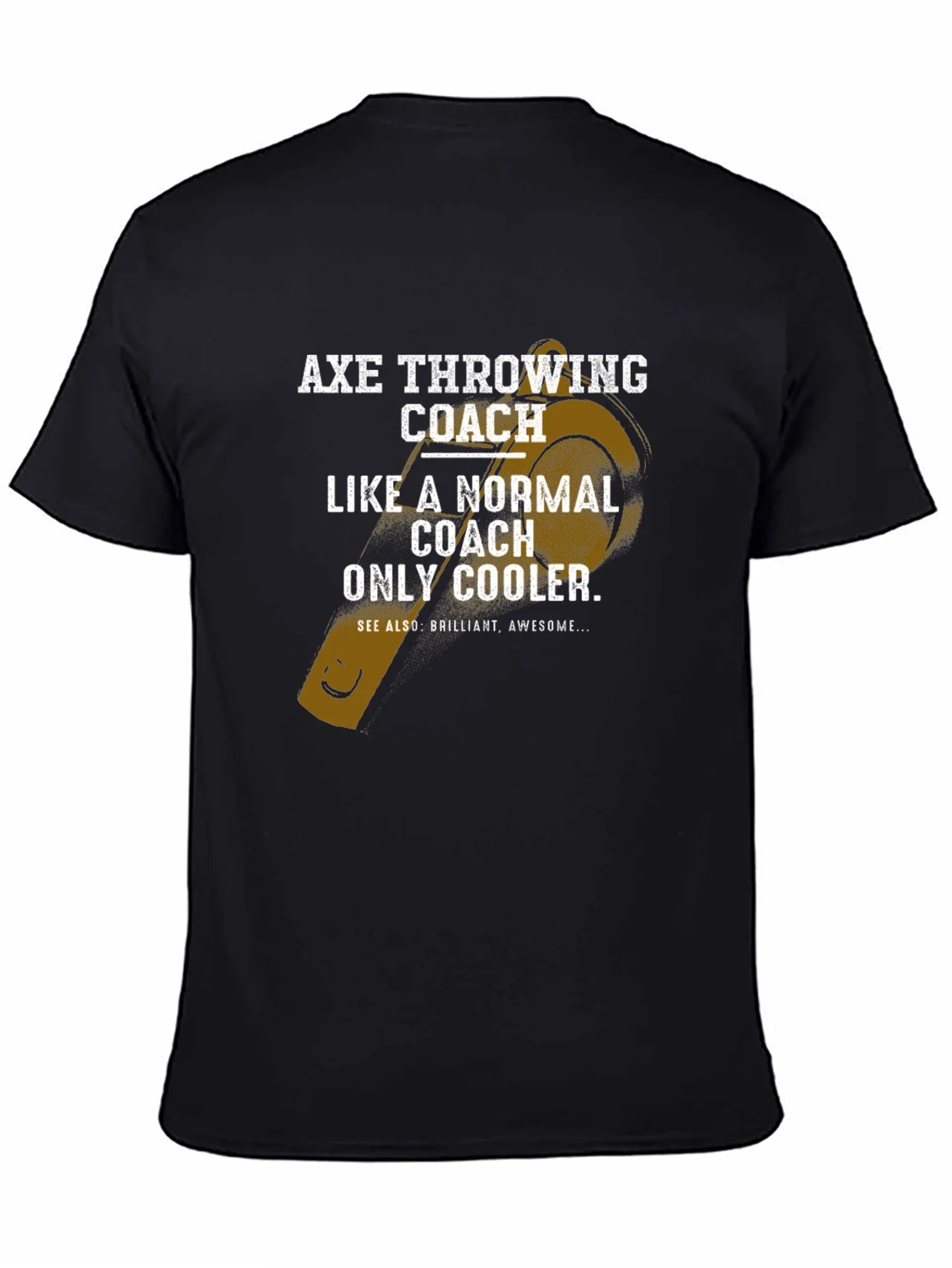 Camiseta Negra para Entrenador de Lanzamiento de Hachas