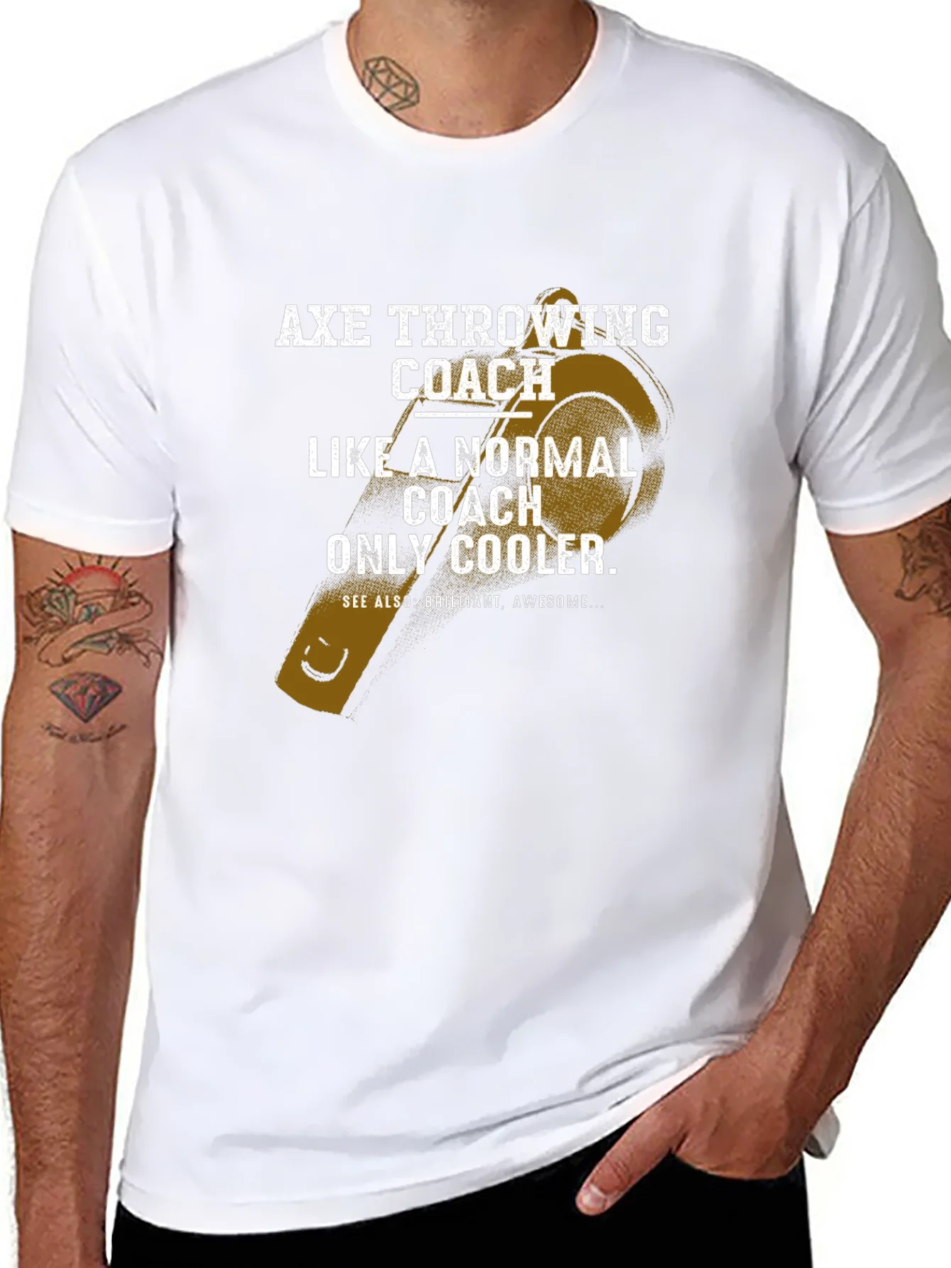 Camiseta Negra para Entrenador de Lanzamiento de Hachas