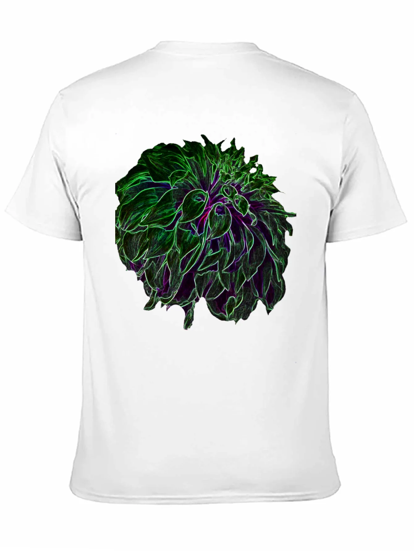Rebbecca Neon Floral Graphic Black T-Shirt