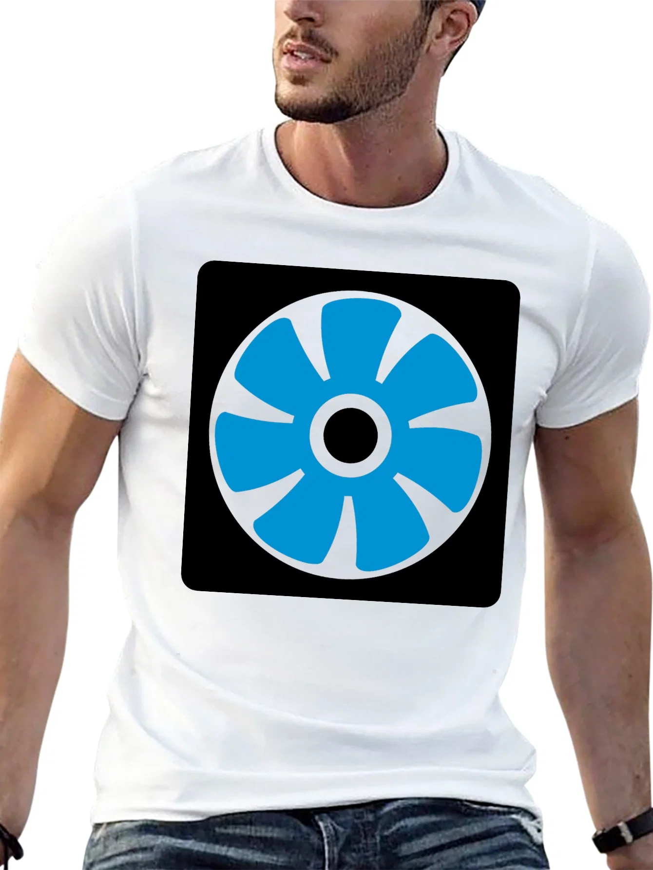 Rebbecca Blue Fan Graphic Black T-Shirt