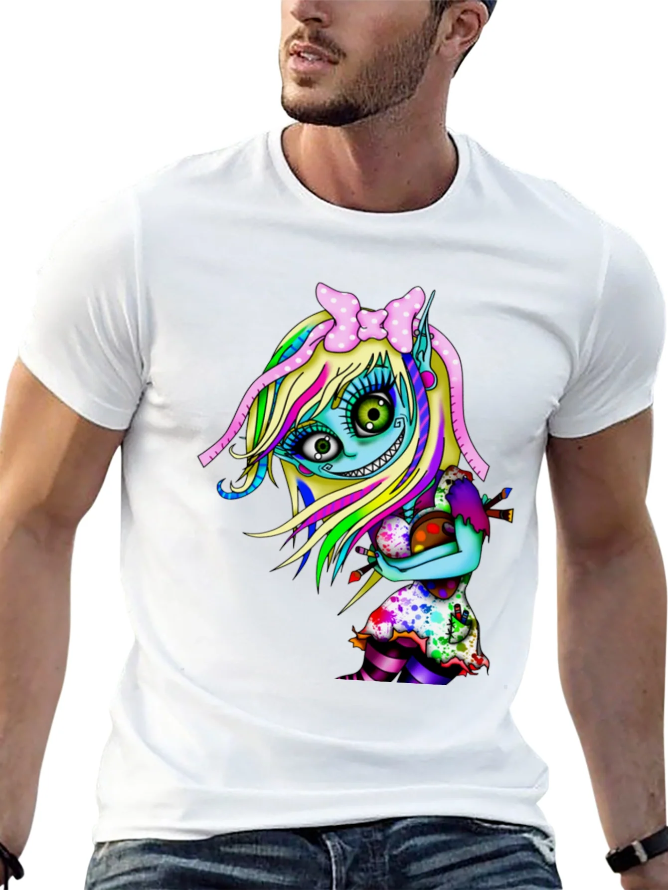 Rebbecca Cartoon Monster Graphic Tee