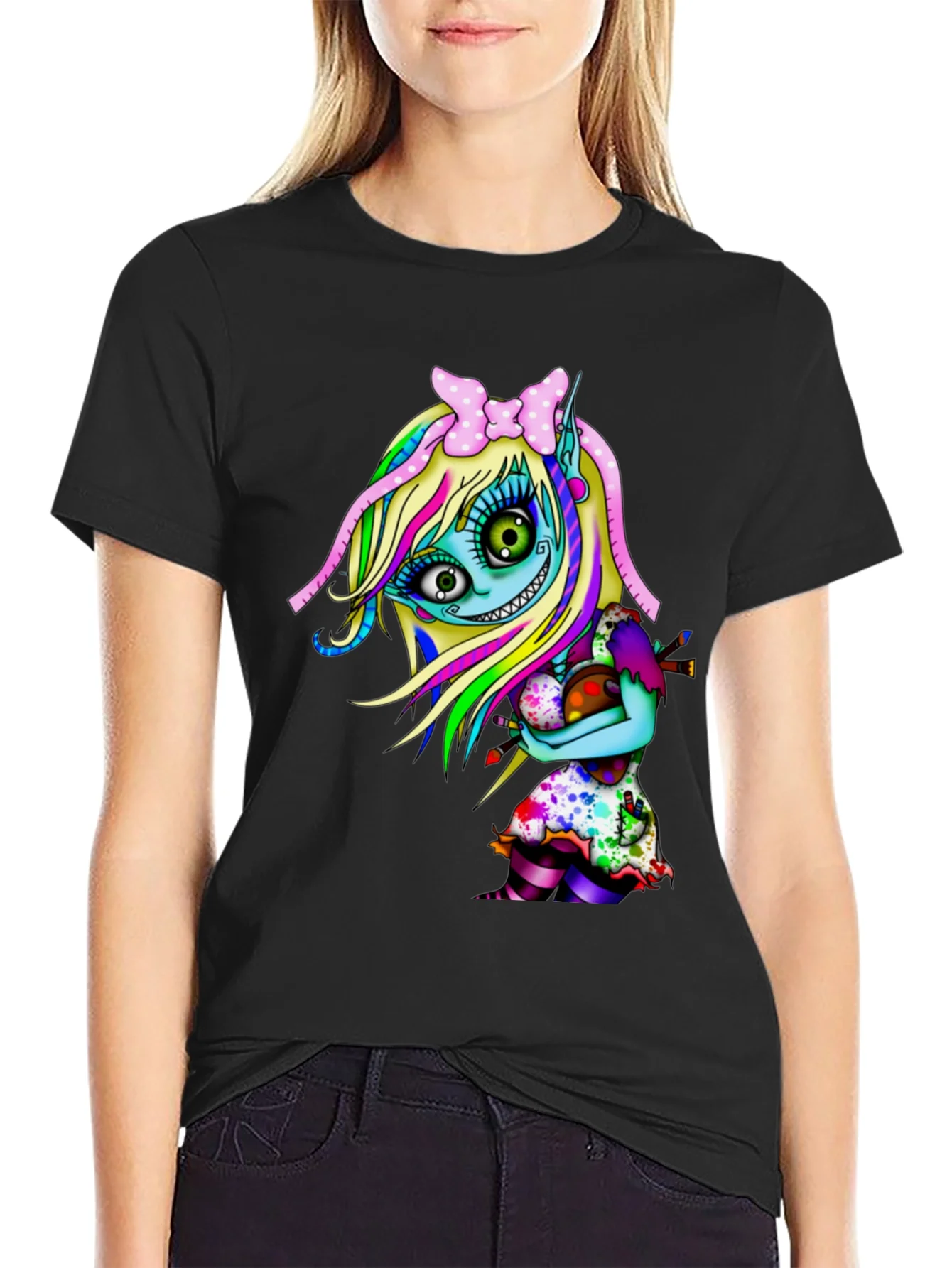 Rebbecca Cartoon Monster Graphic Tee