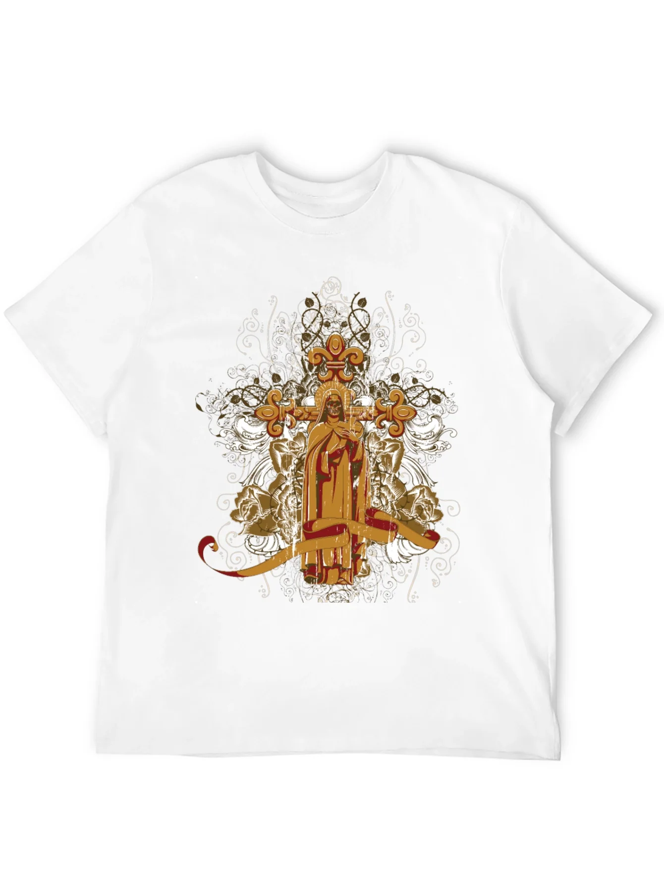 Rebbecca Gothic Skull & Cross T-Shirt