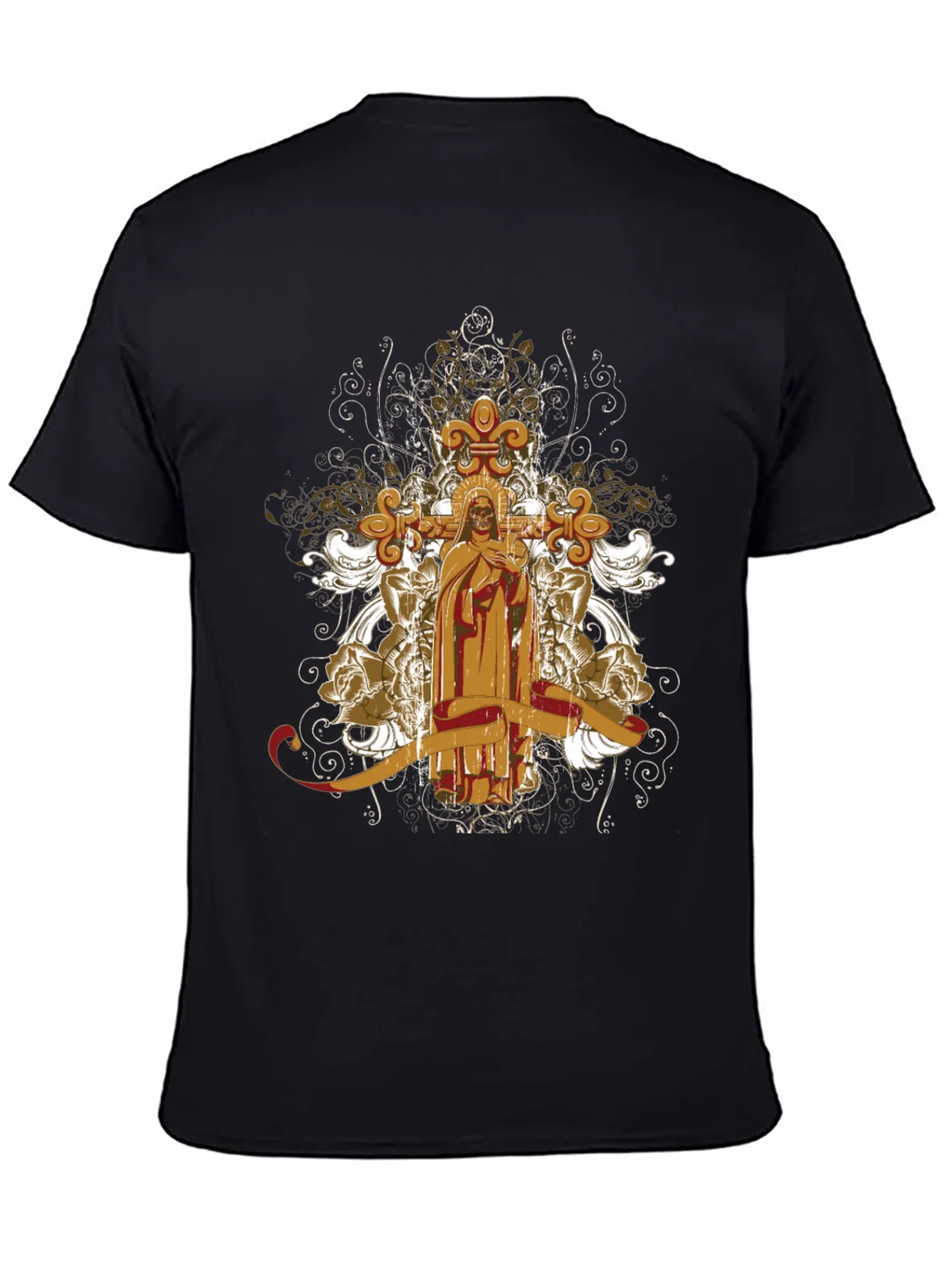 Rebbecca Gothic Skull & Cross T-Shirt