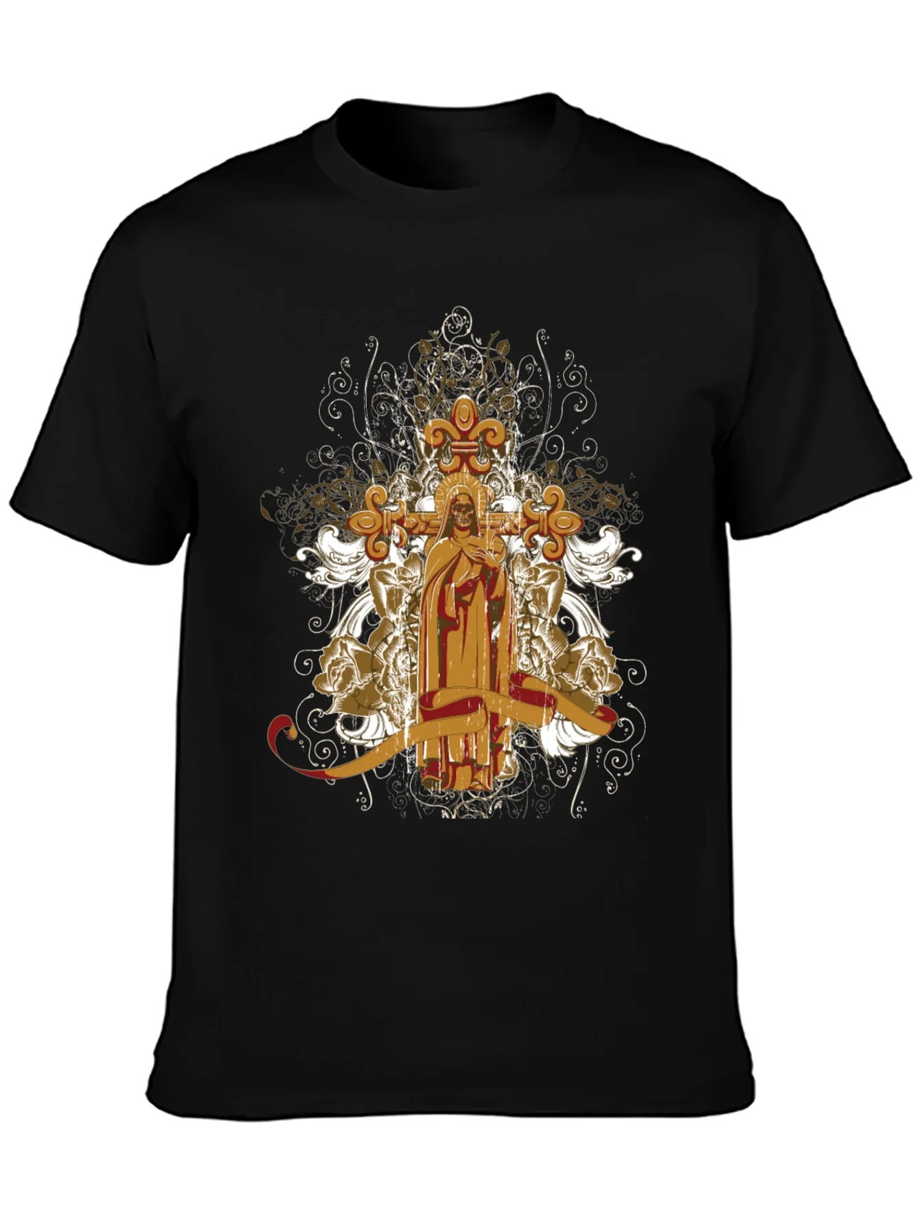 Rebbecca Gothic Skull & Cross T-Shirt