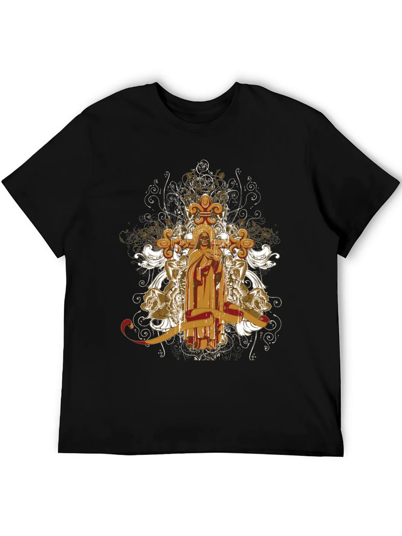 Rebbecca Gothic Skull & Cross T-Shirt