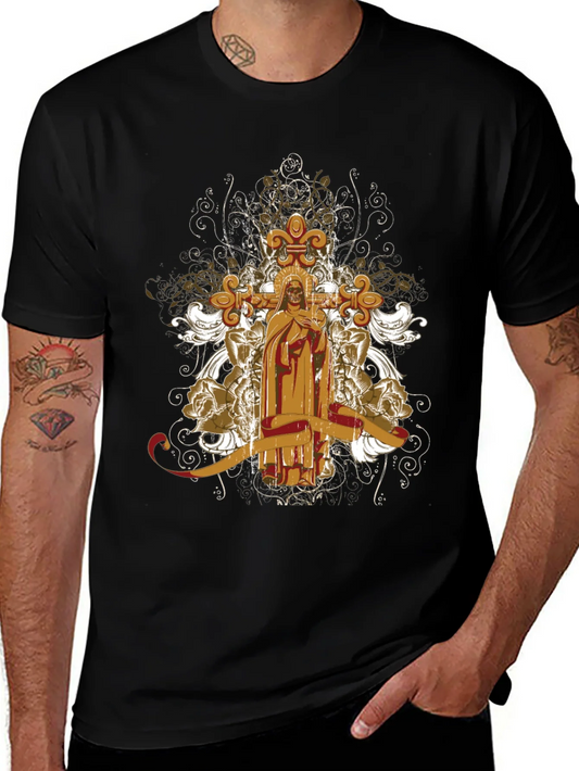 Rebbecca Gothic Skull & Cross T-Shirt