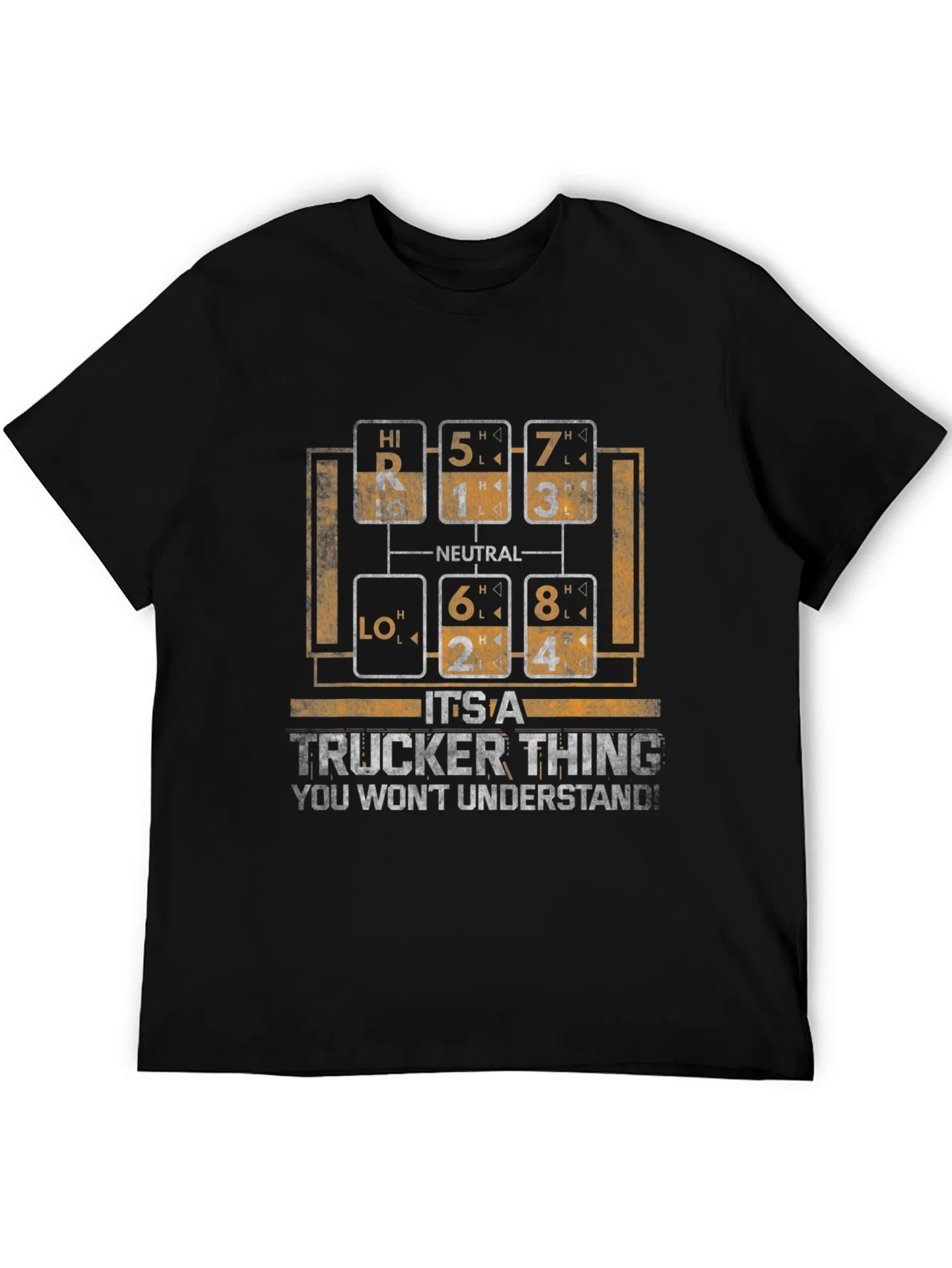 Rebbecca Trucker Thing T-Shirt - Gear Shift Design
