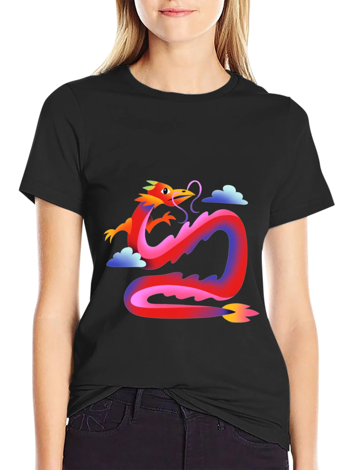 Rebbecca Dragon Graphic Tee - Stylish Casual Wear