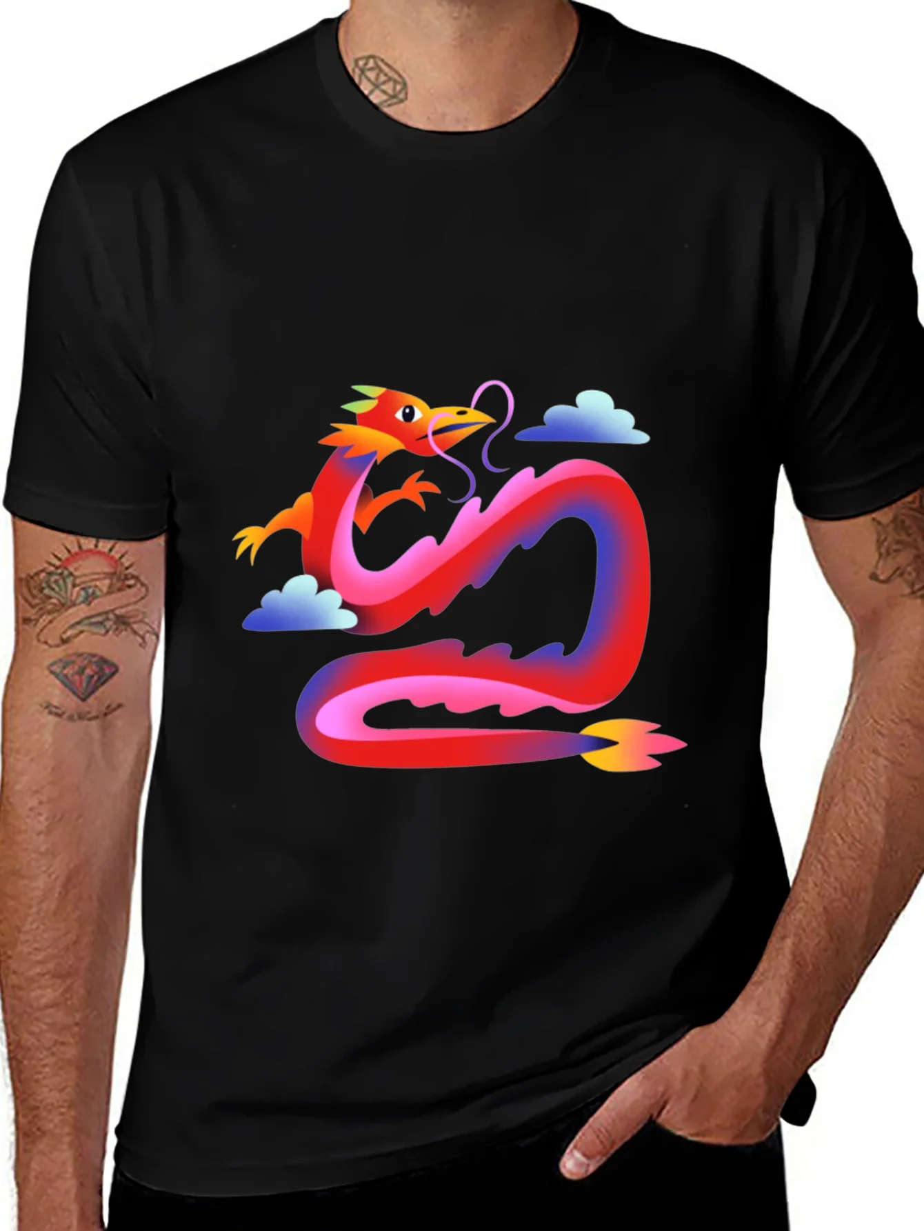 Rebbecca Dragon Graphic Tee - Stylish Casual Wear
