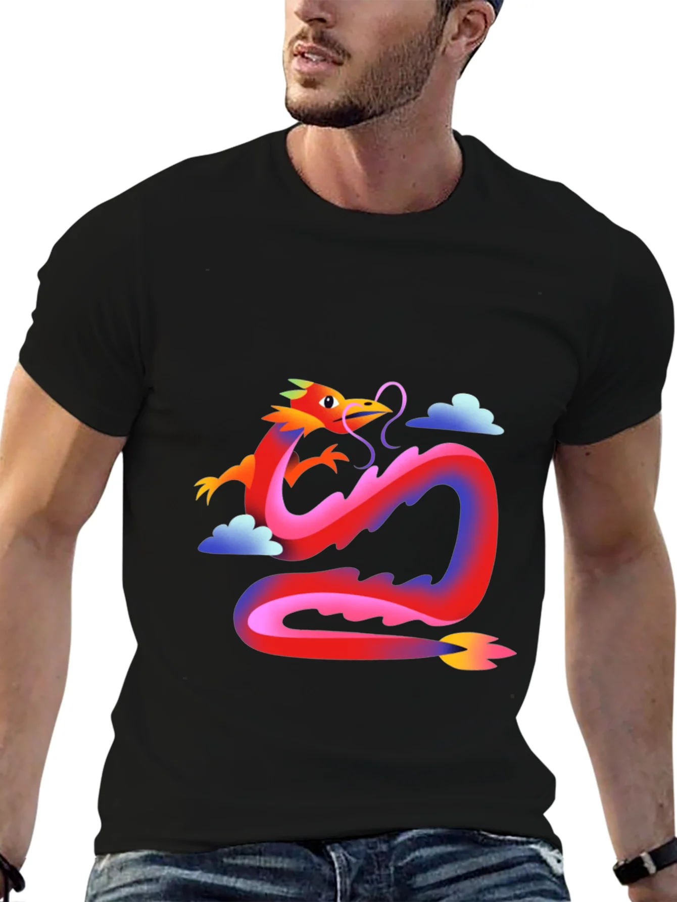 Rebbecca Dragon Graphic Tee - Stylish Casual Wear