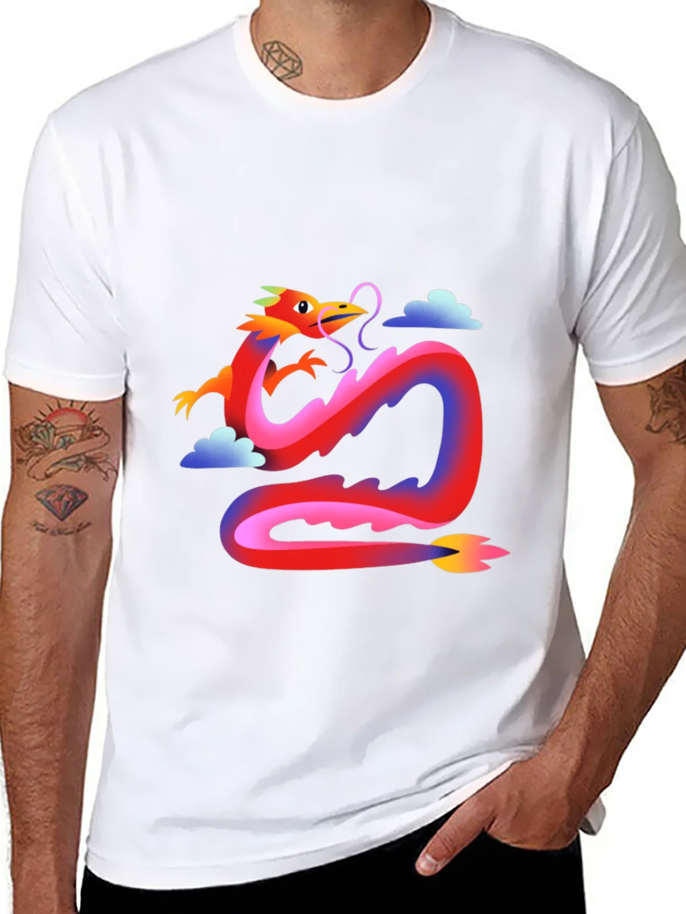 Rebbecca Dragon Graphic Tee - Stylish Casual Wear