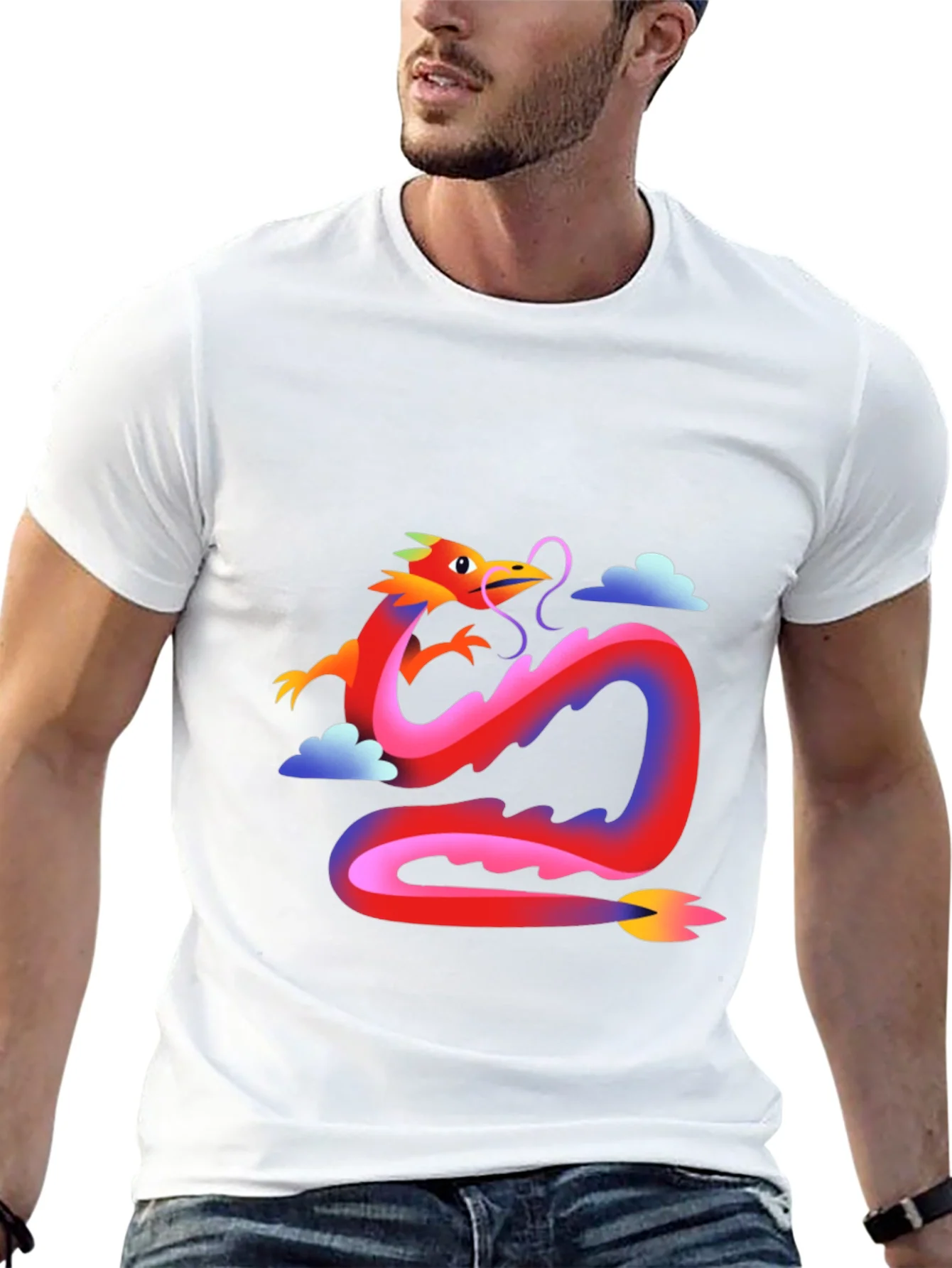Rebbecca Dragon Graphic Tee - Stylish Casual Wear