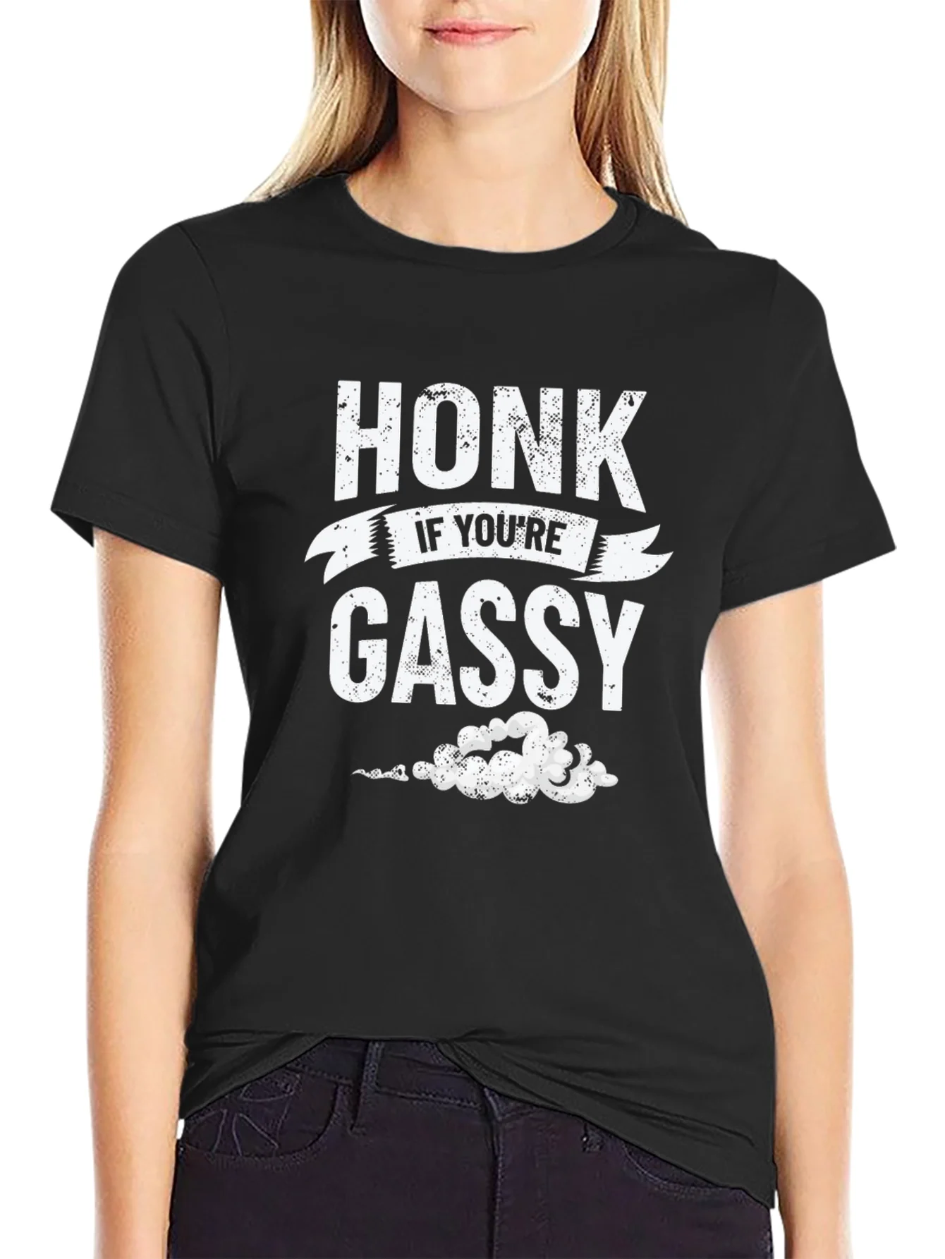 Rebbecca Honk If Youre Gassy Funny Graphic T-Shirt