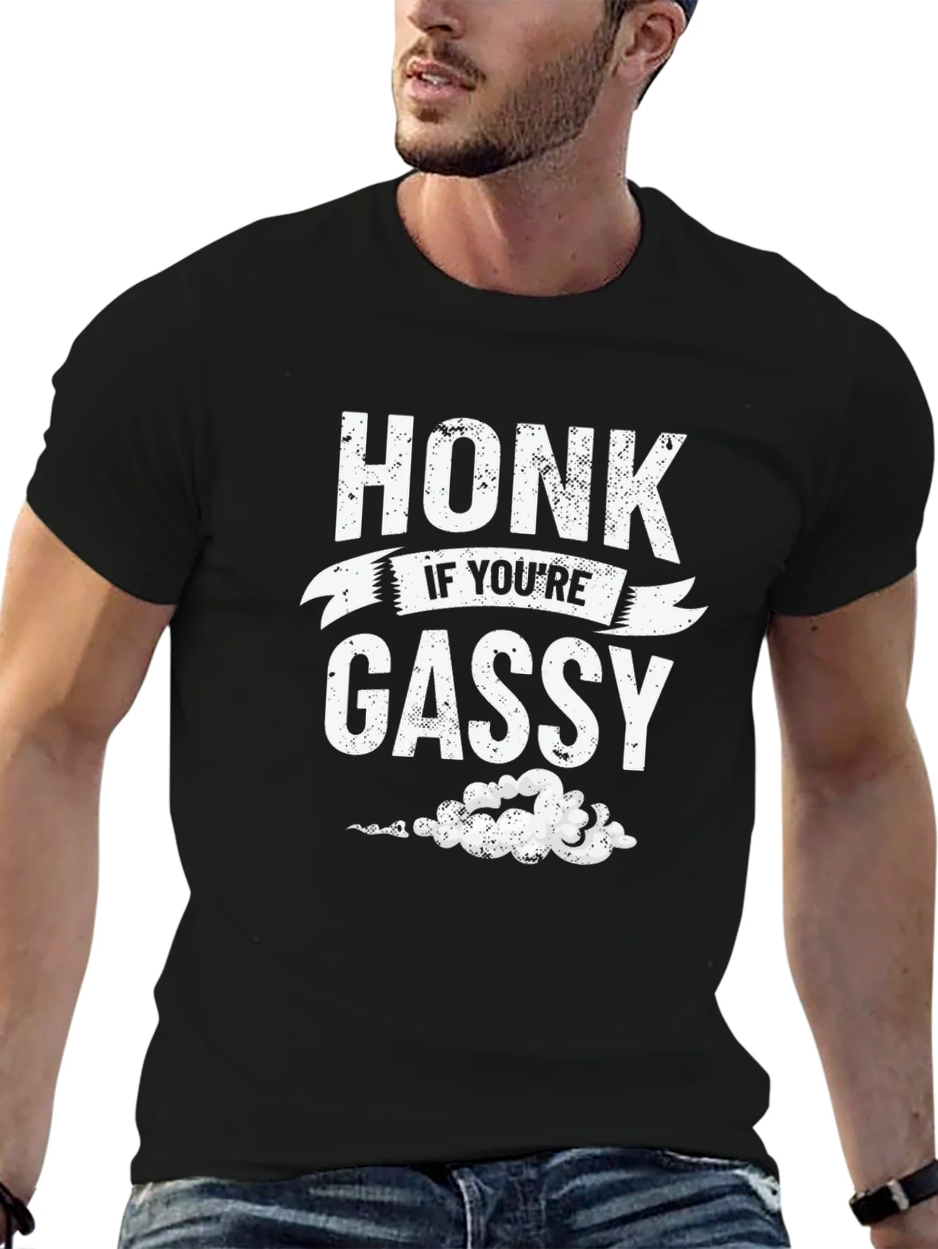 Rebbecca Honk If Youre Gassy Funny Graphic T-Shirt