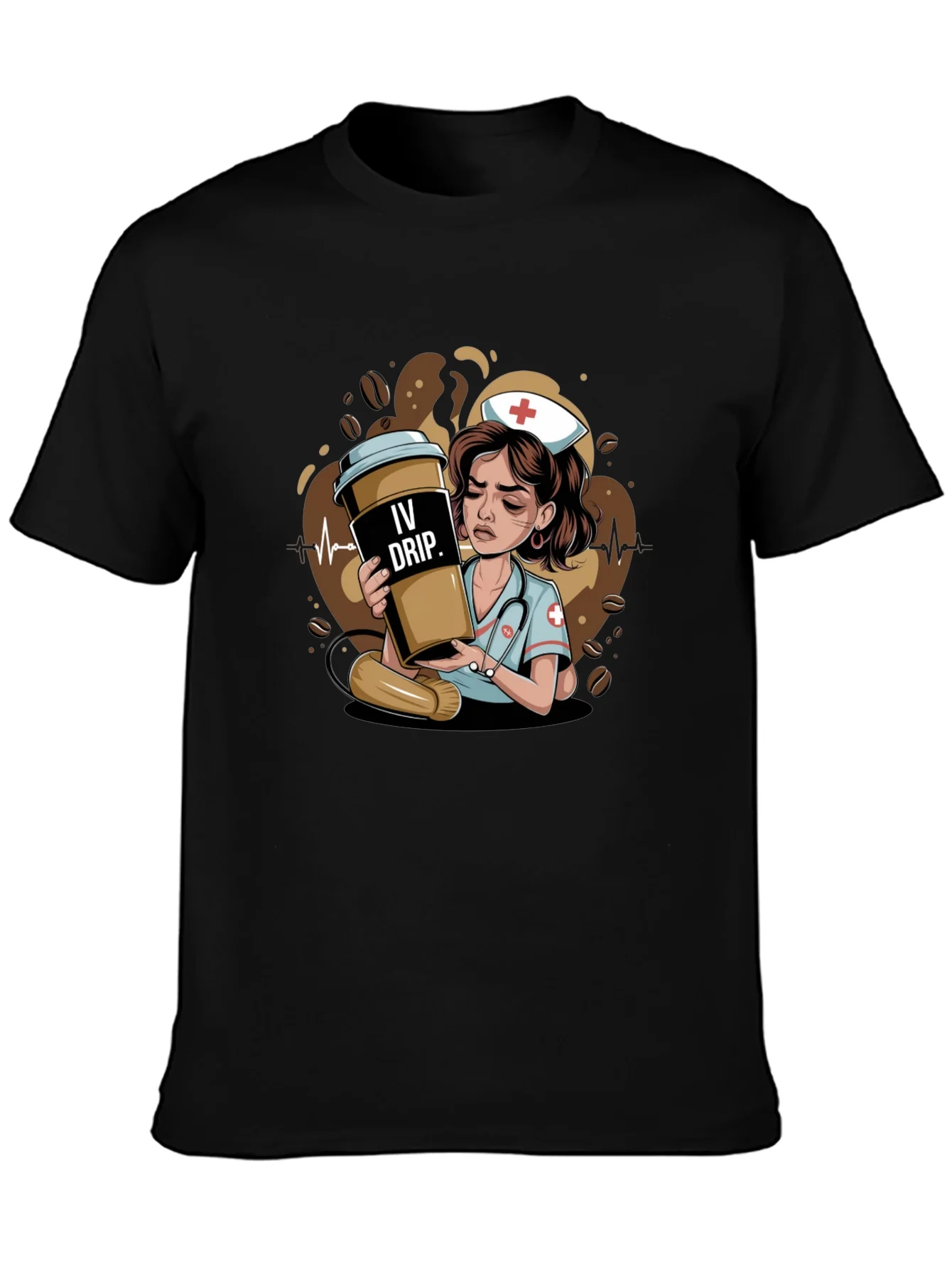 Rebbecca IV Drip Nurse Graphic Tee - Coffee Lover