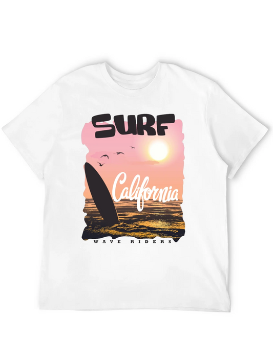 Rebbecca Surf California Wave Riders Graphic Tee - Black