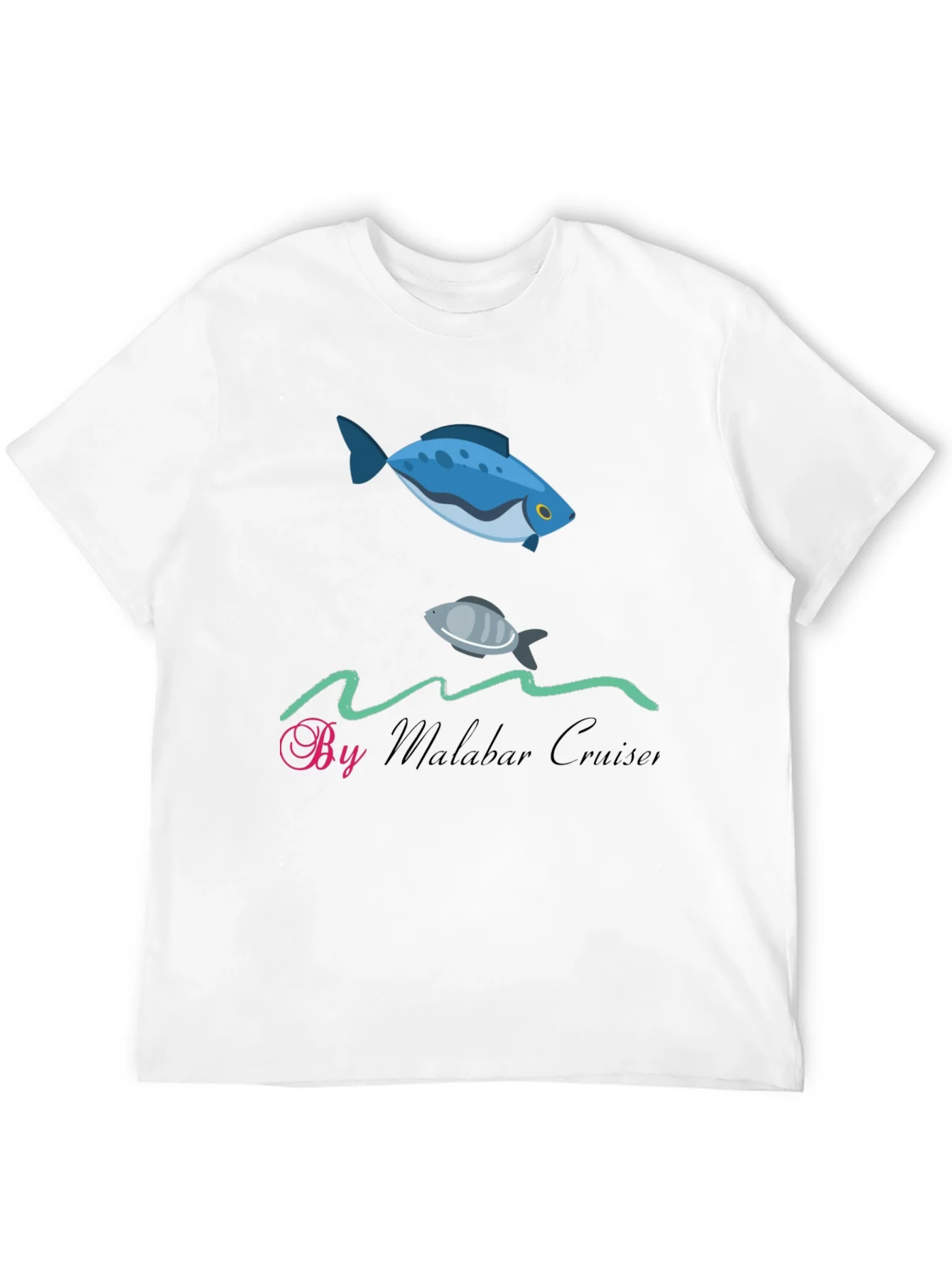 Camiseta Negra By Malabar Cruiser Peces