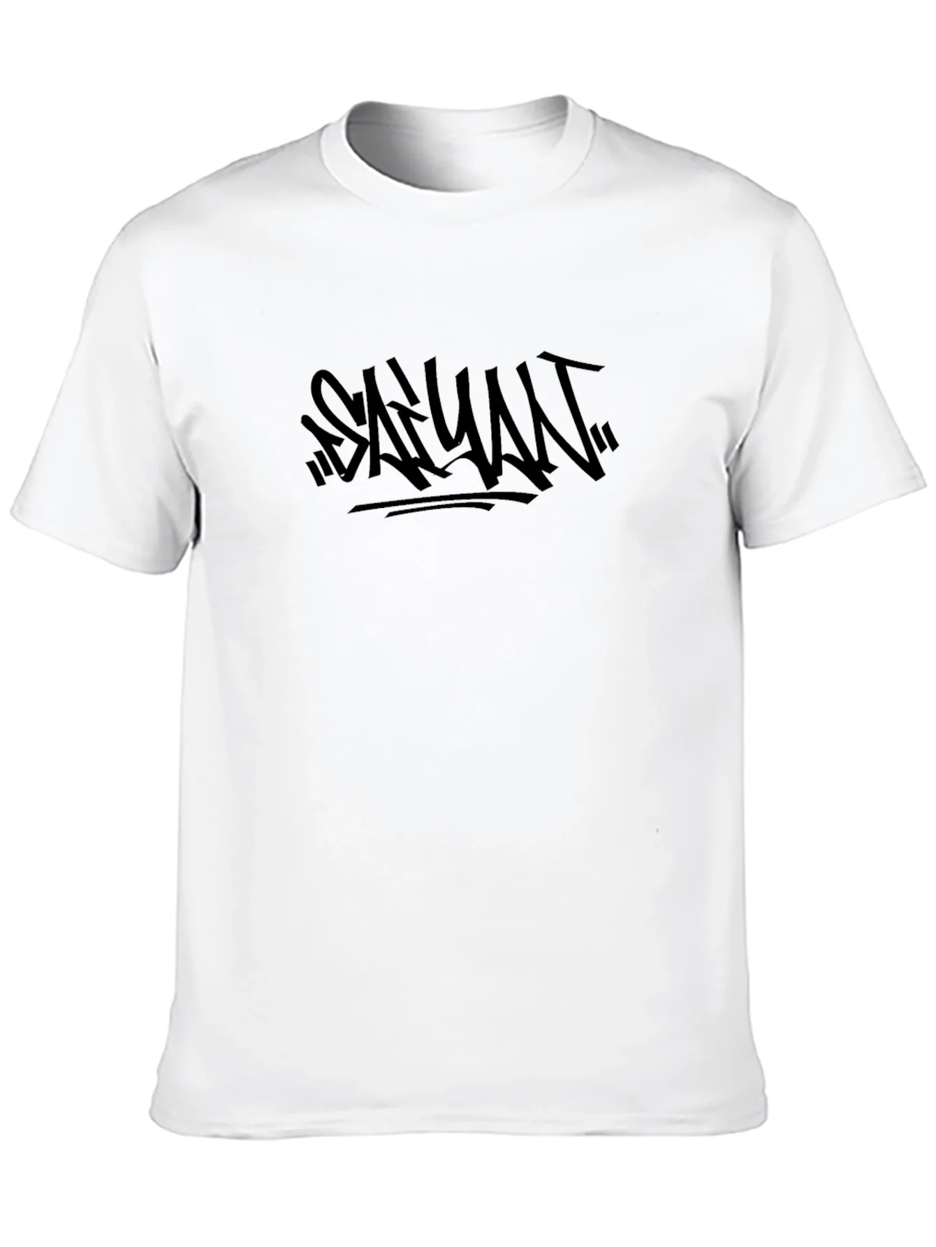 Camiseta Negra con Dise?o Gr¨¢fico Urbano