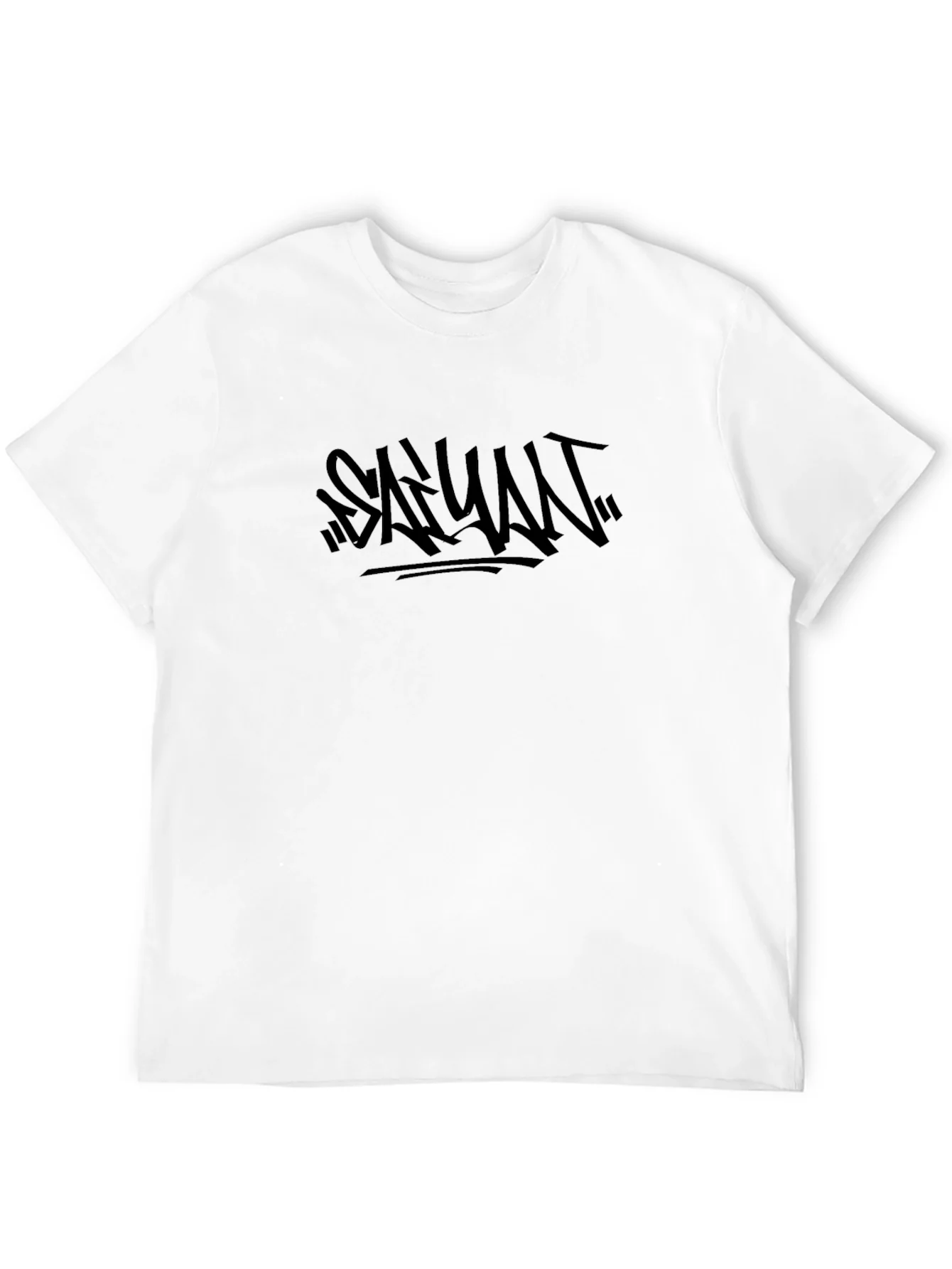Camiseta Negra con Dise?o Gr¨¢fico Urbano