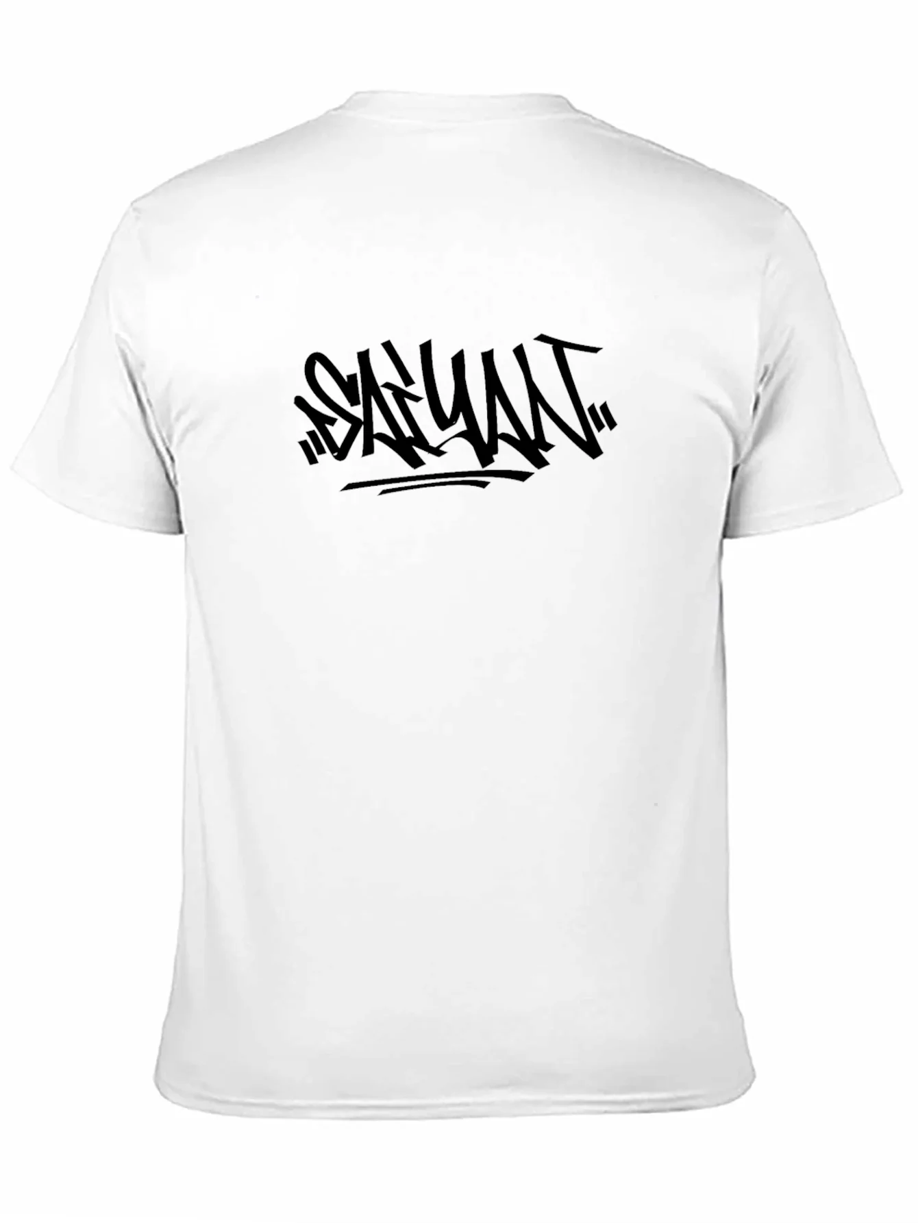 Camiseta Negra con Dise?o Gr¨¢fico Urbano