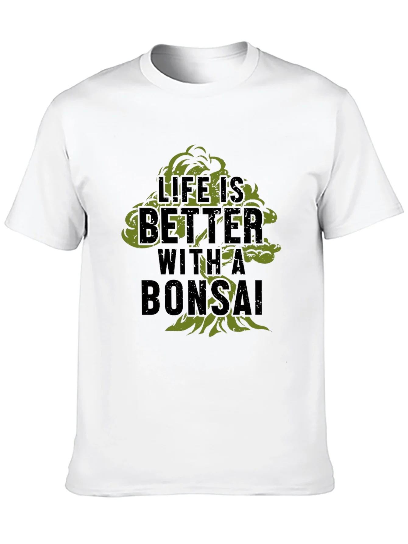 Camiseta Negra Hombre - Dise?o Bons¨¢i