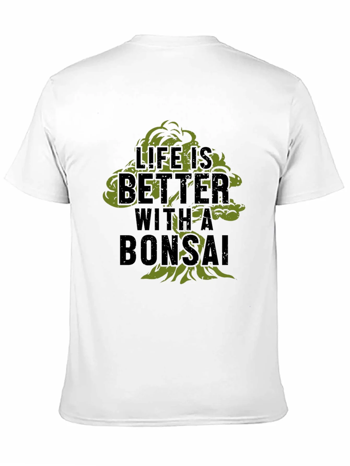 Camiseta Negra Hombre - Dise?o Bons¨¢i