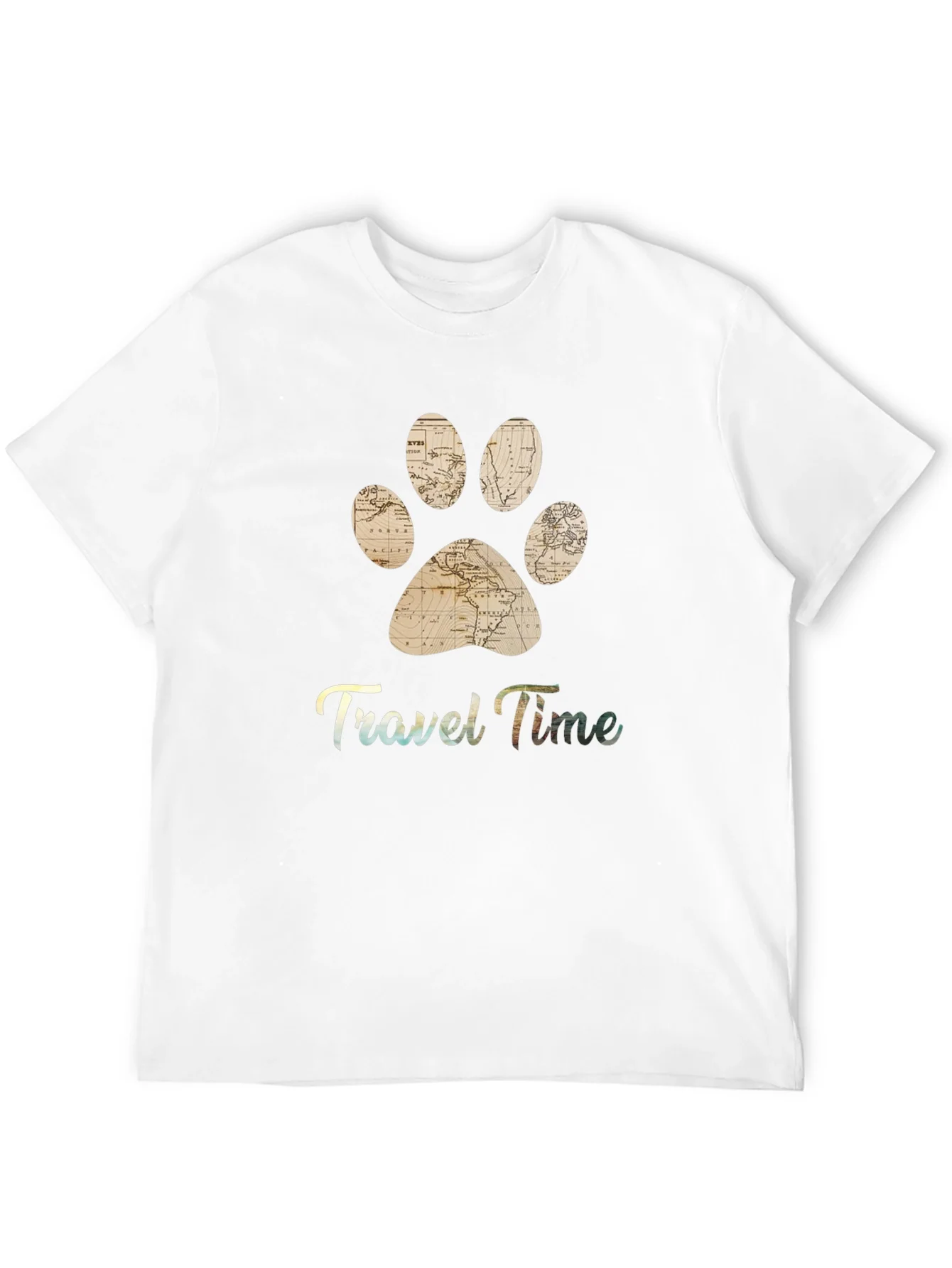 Rebbecca Travel Time Pet Paw Print T-Shirt