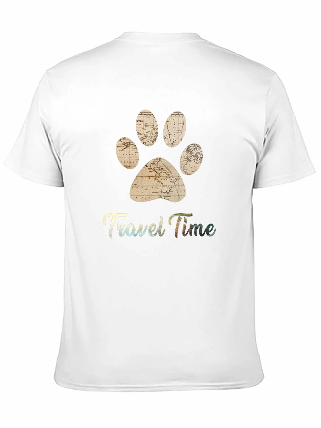 Rebbecca Travel Time Pet Paw Print T-Shirt