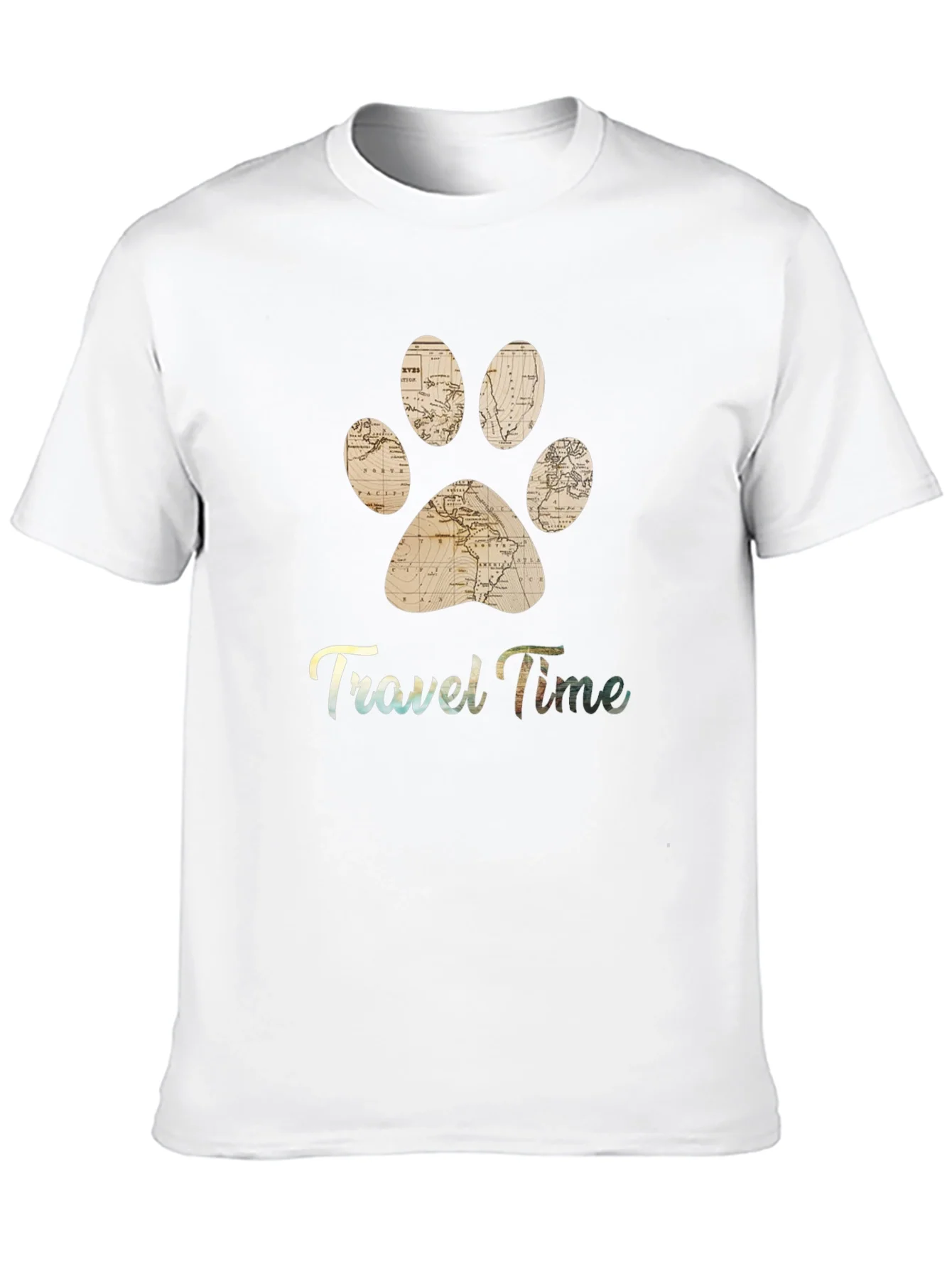 Rebbecca Travel Time Pet Paw Print T-Shirt