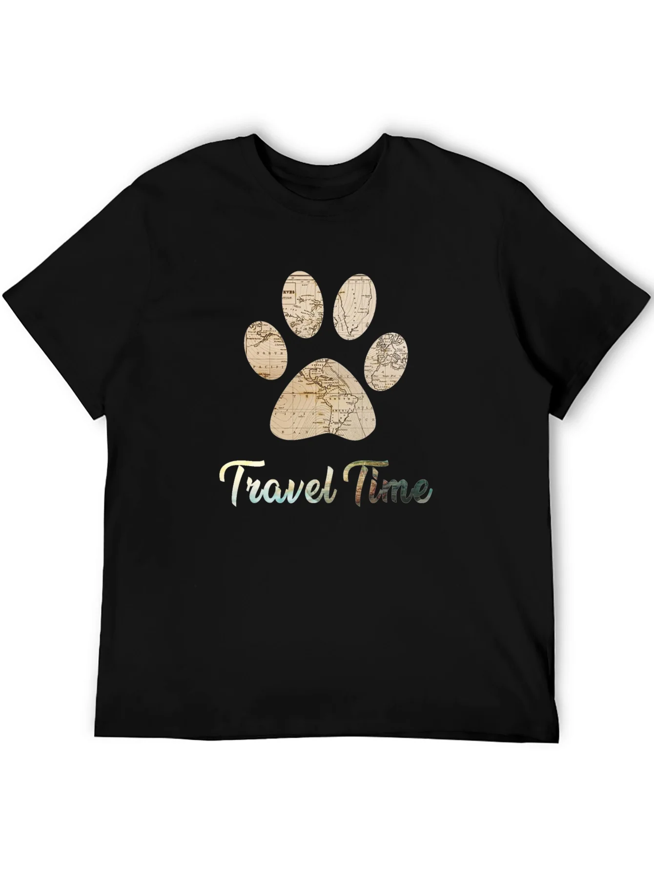 Rebbecca Travel Time Pet Paw Print T-Shirt