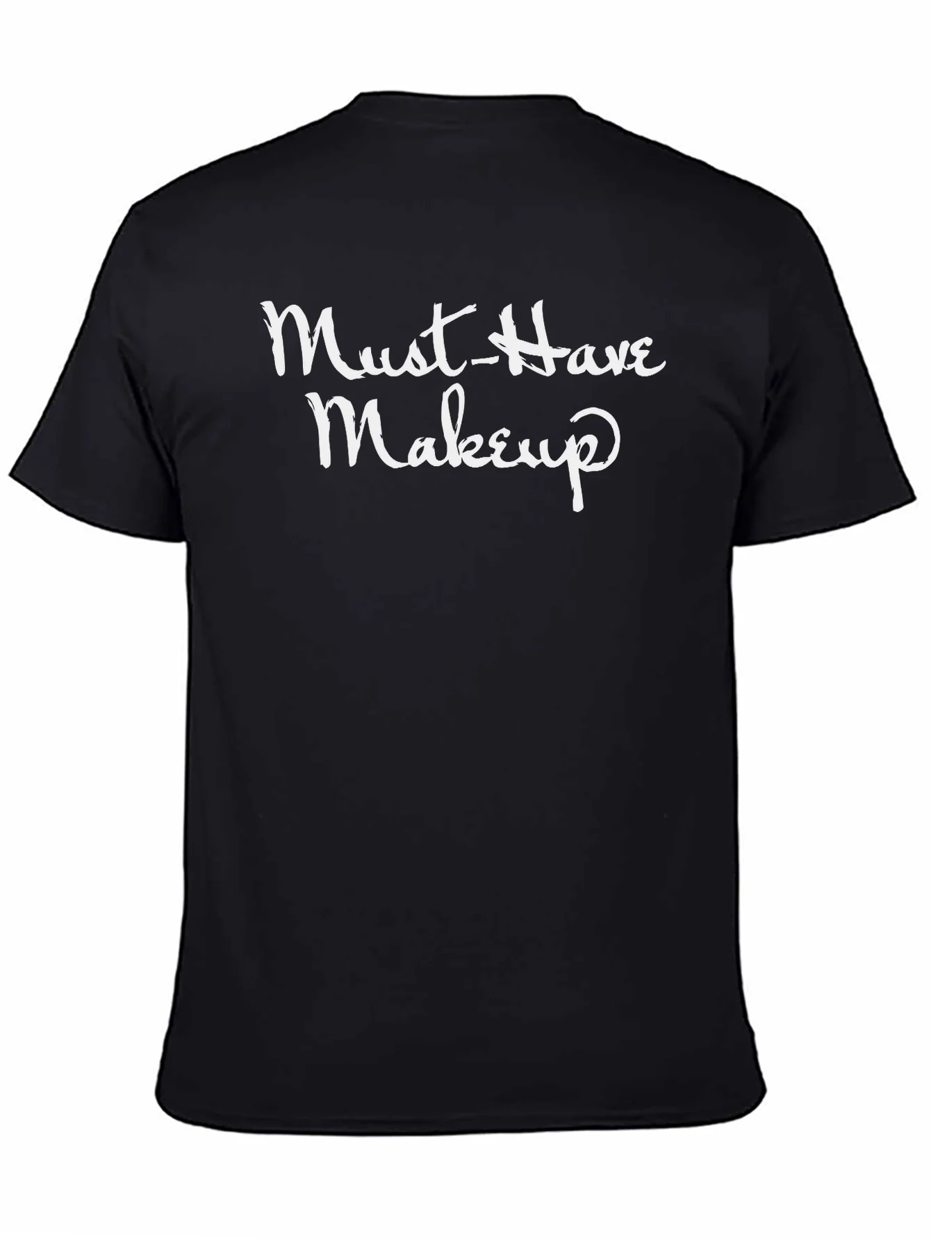 Camiseta Negra Must-Have Makeup Estilo Casual