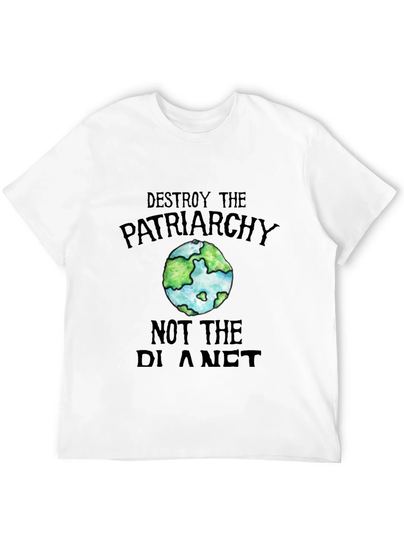 Rebbecca Destroy Patriarchy Earth Graphic Tee
