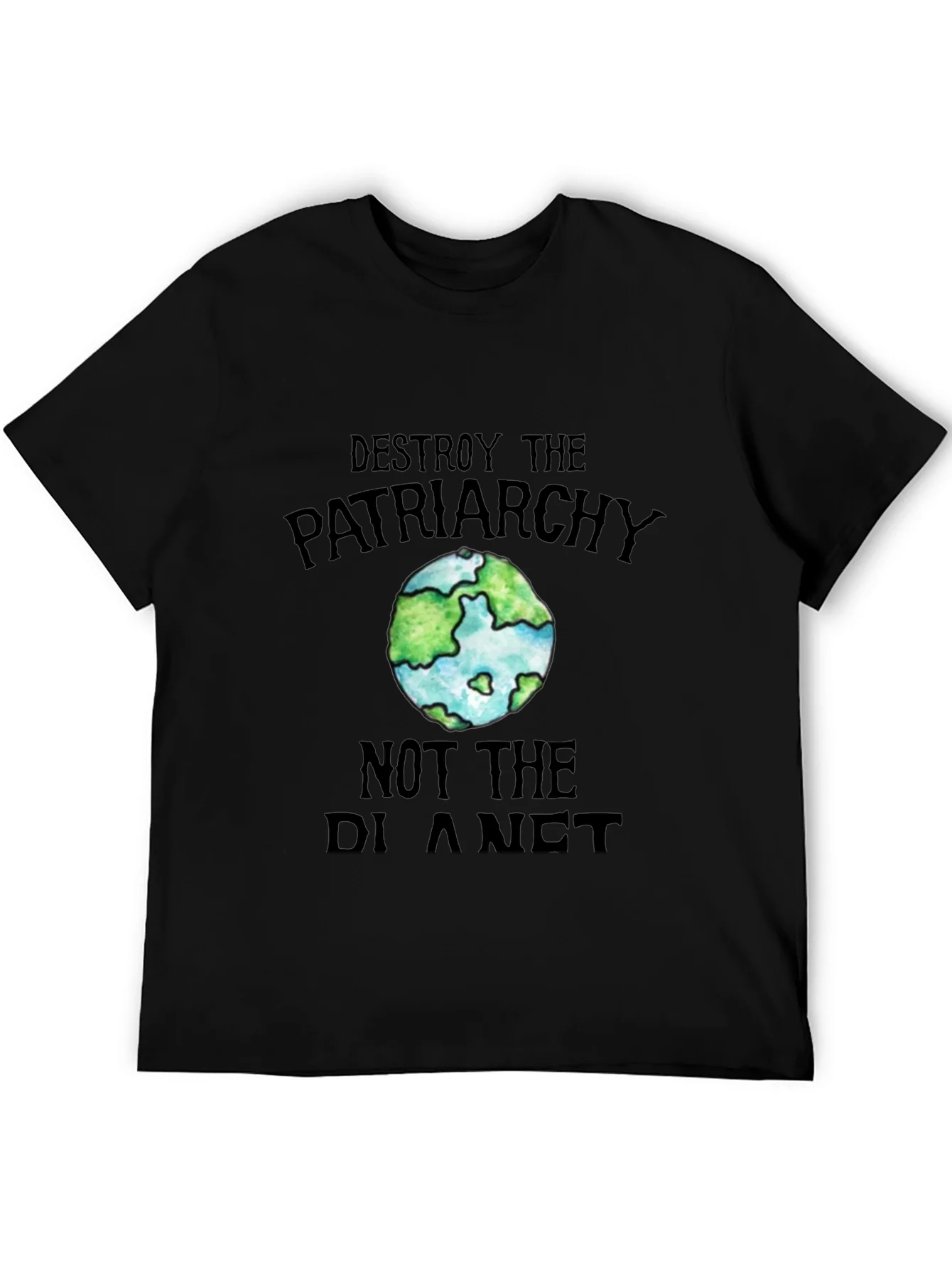 Rebbecca Destroy Patriarchy Earth Graphic Tee