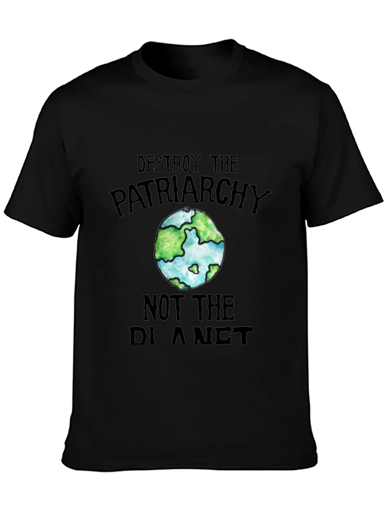 Rebbecca Destroy Patriarchy Earth Graphic Tee